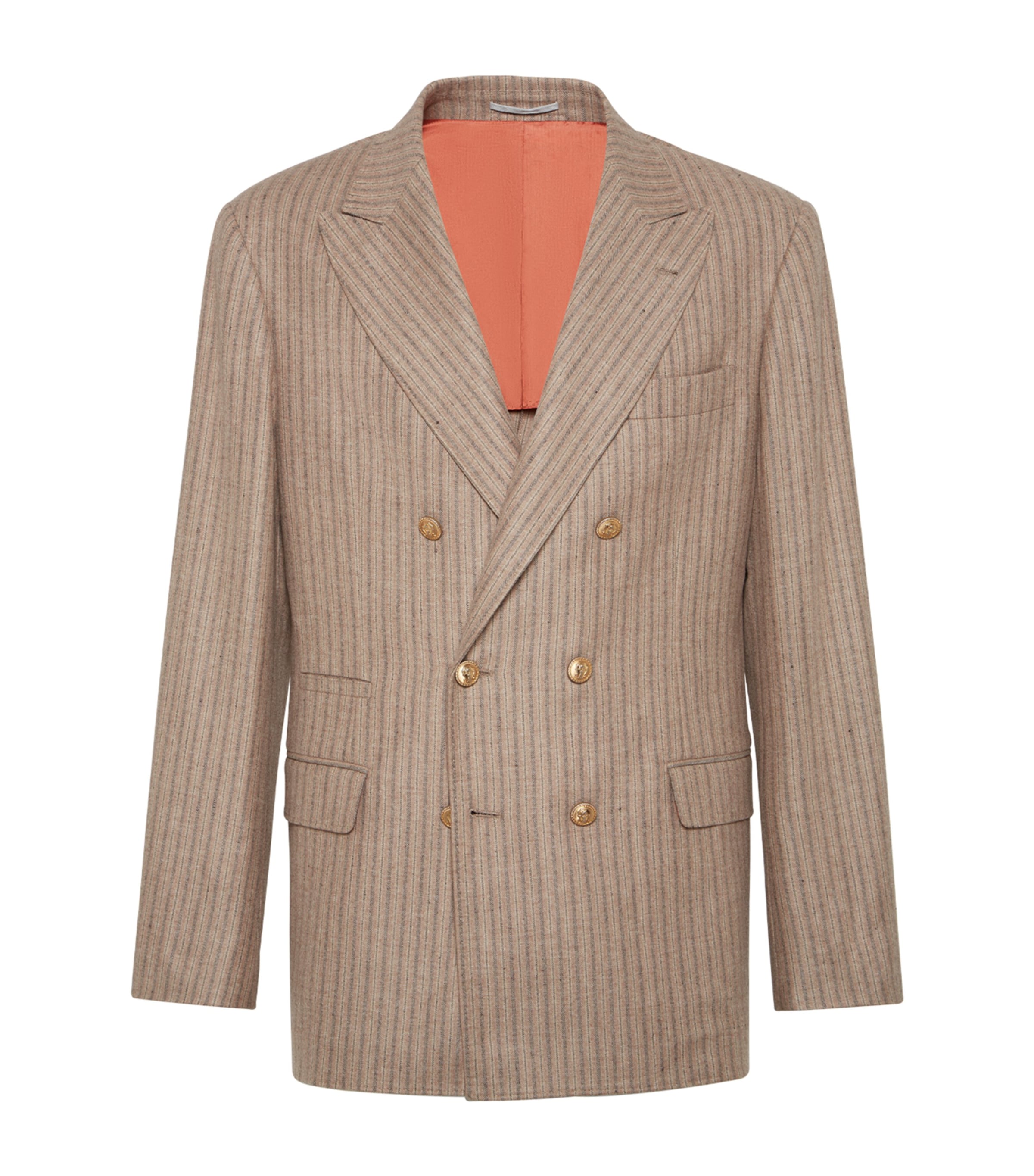 Cashmere-Silk Stripe Blazer