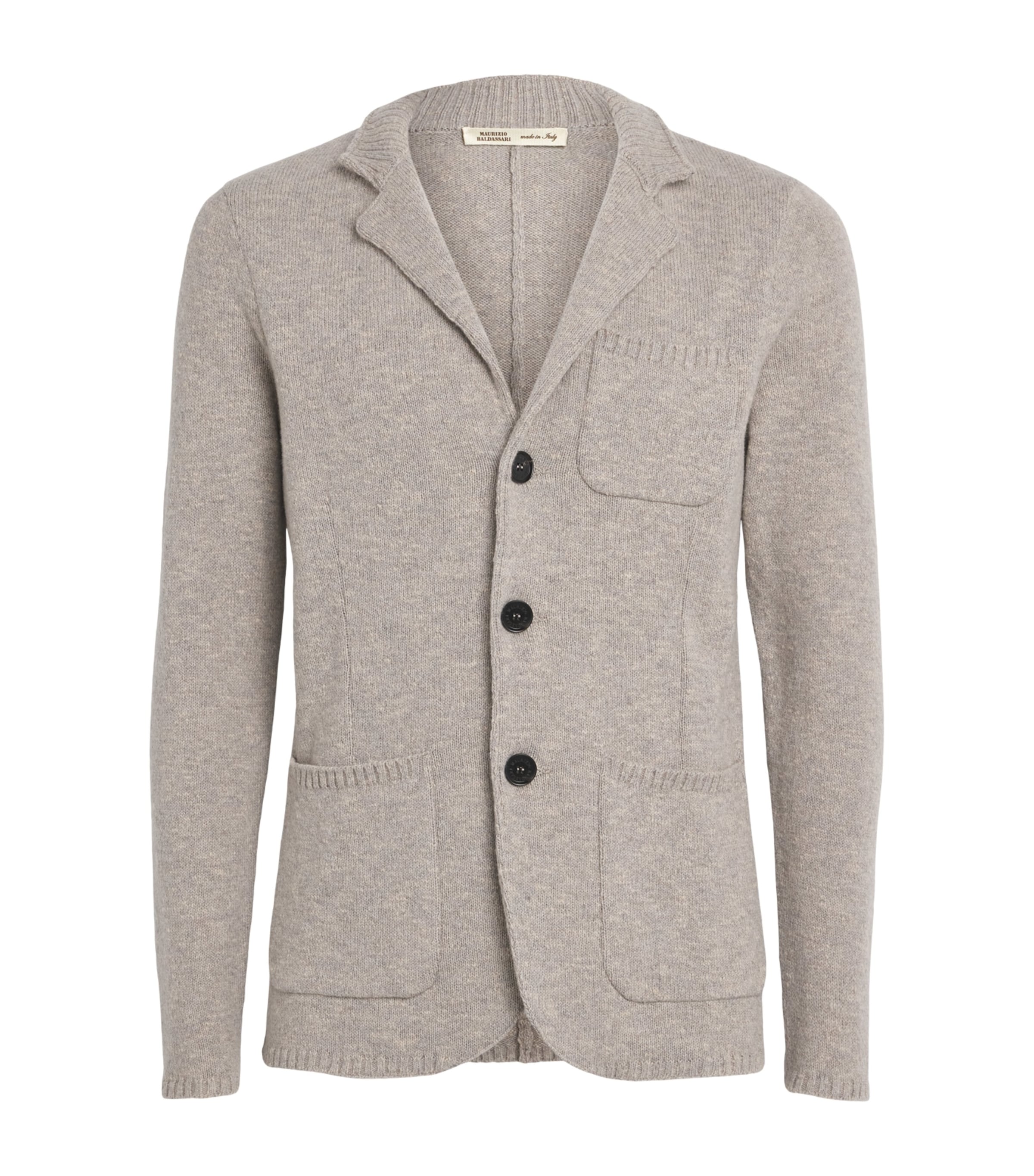 Maurizio Baldassari Mens Wool-Cotton Blend Cortina Cardigan Cord