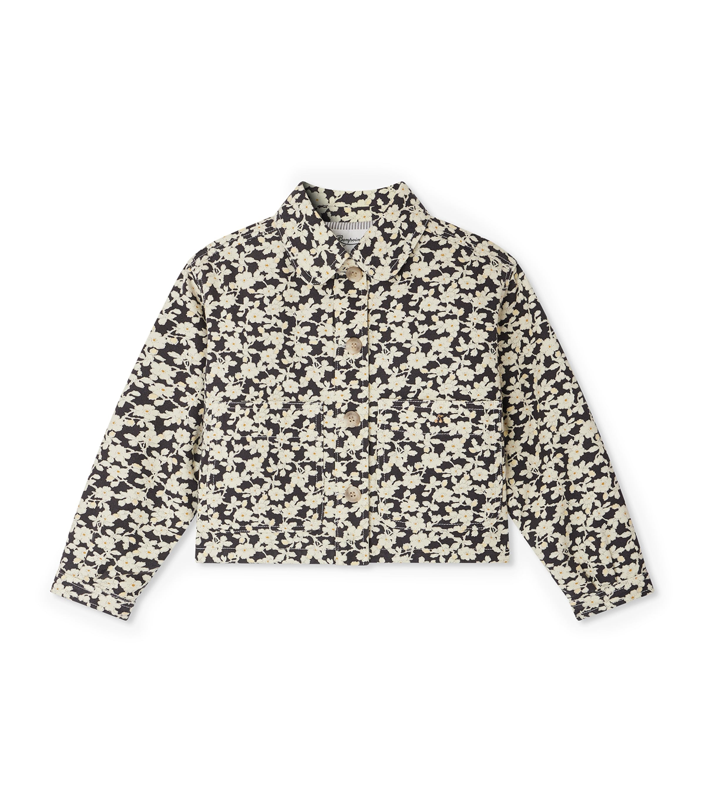 Cotton Floral Print Jacket (4-14 Years)