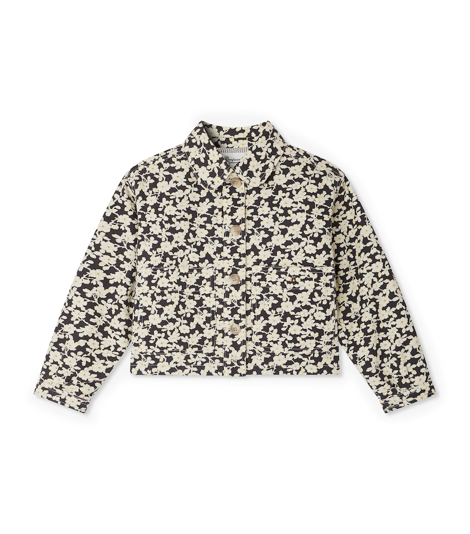 Cotton Floral Print Jacket (4-14 Years)