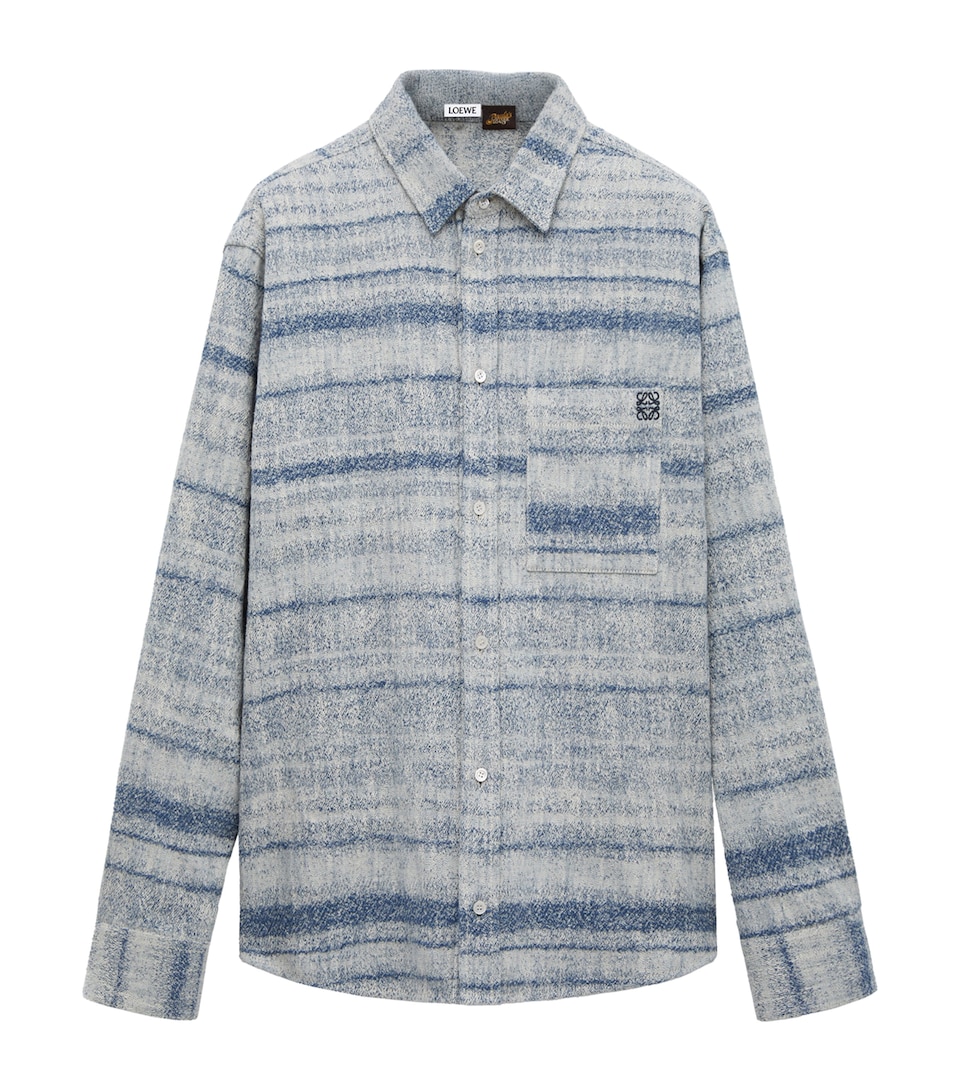 LOEWE Mens x Paula's Ibiza Denim Relaxed Shirt Blue