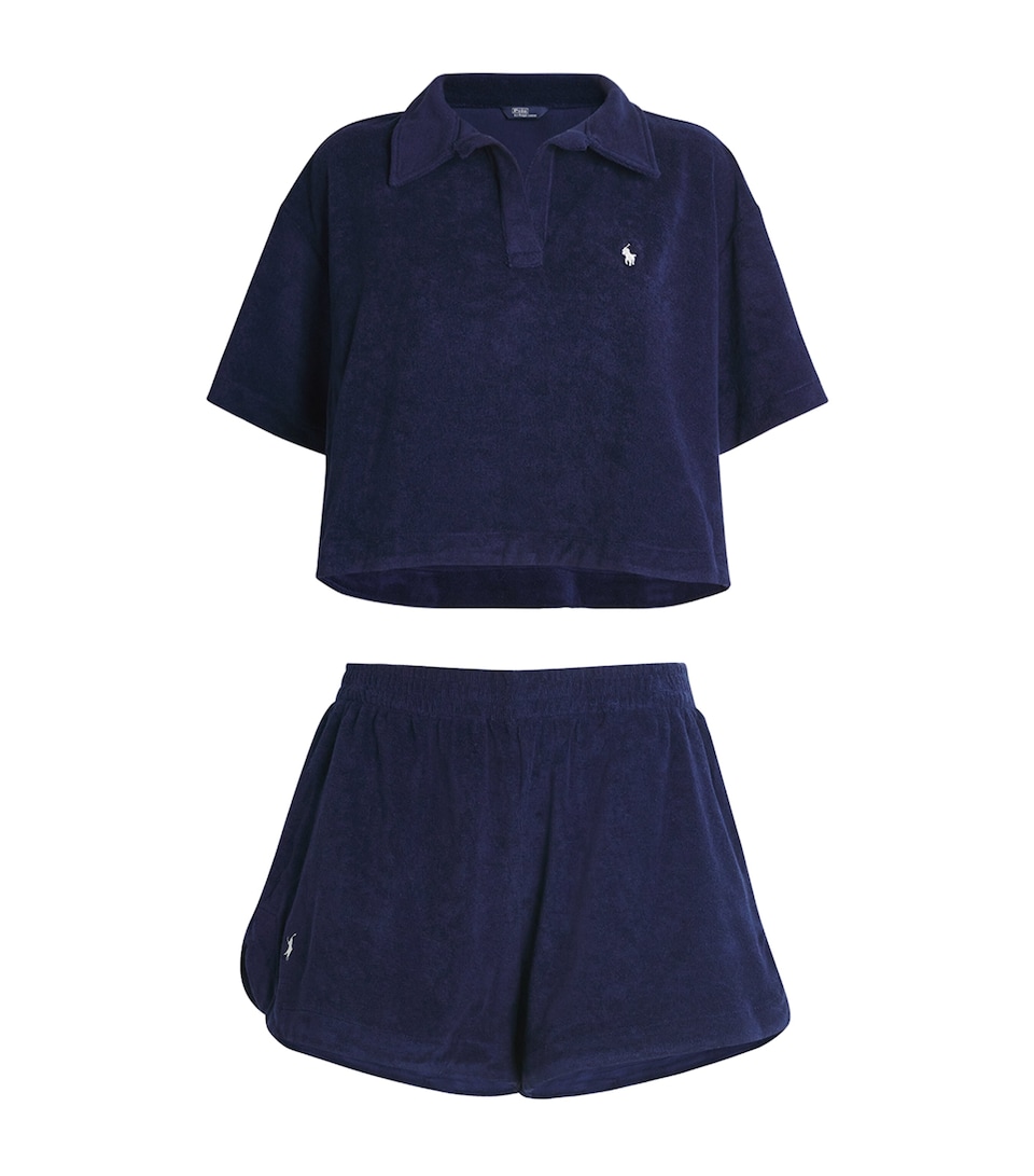 Cotton Terry Shirt and Shorts Set