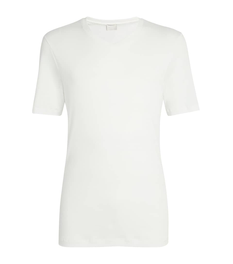 Sea Island Cotton V-Neck T-Shirt