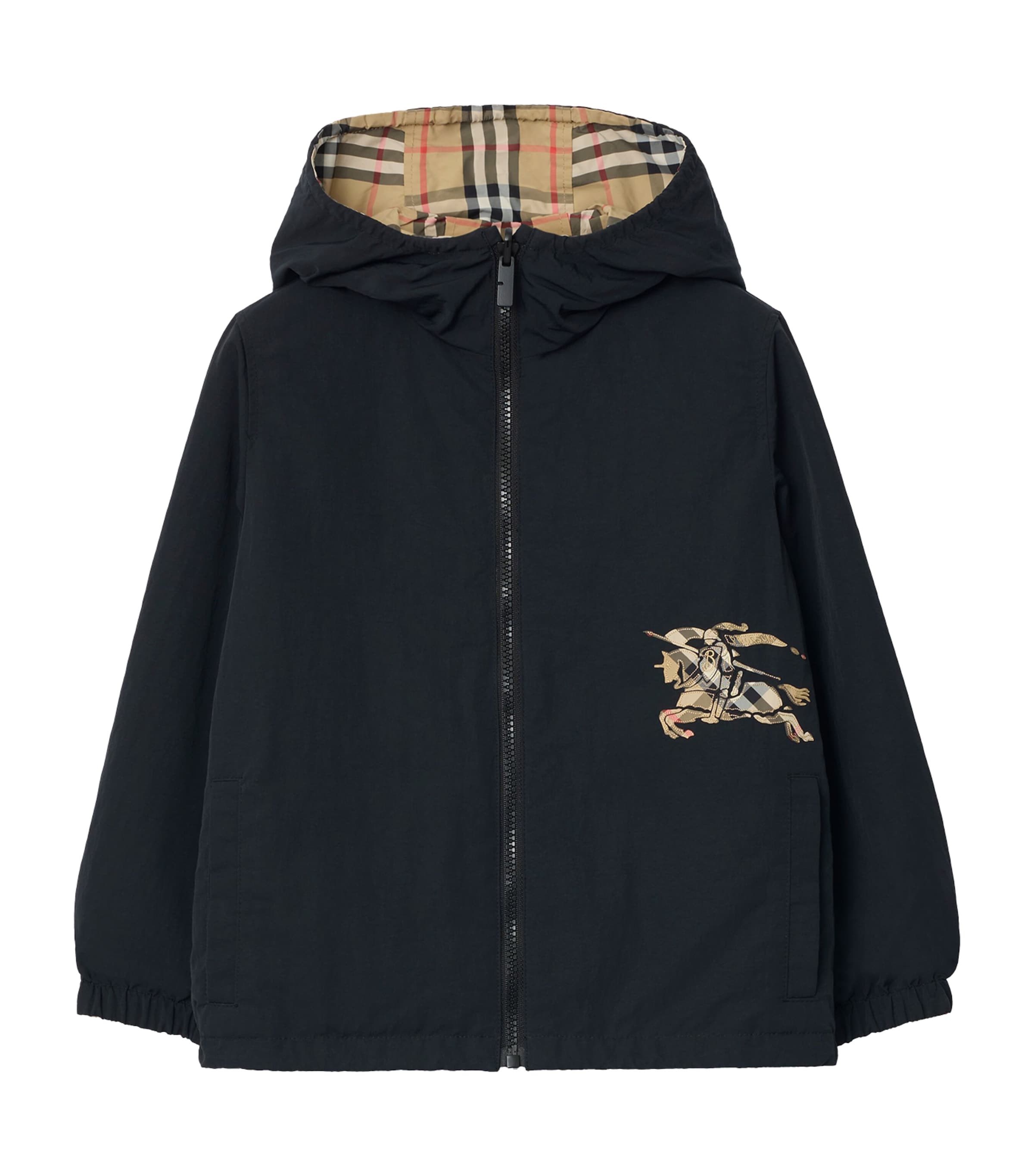 Check Reversible Hooded Jacket (3-12 Years)