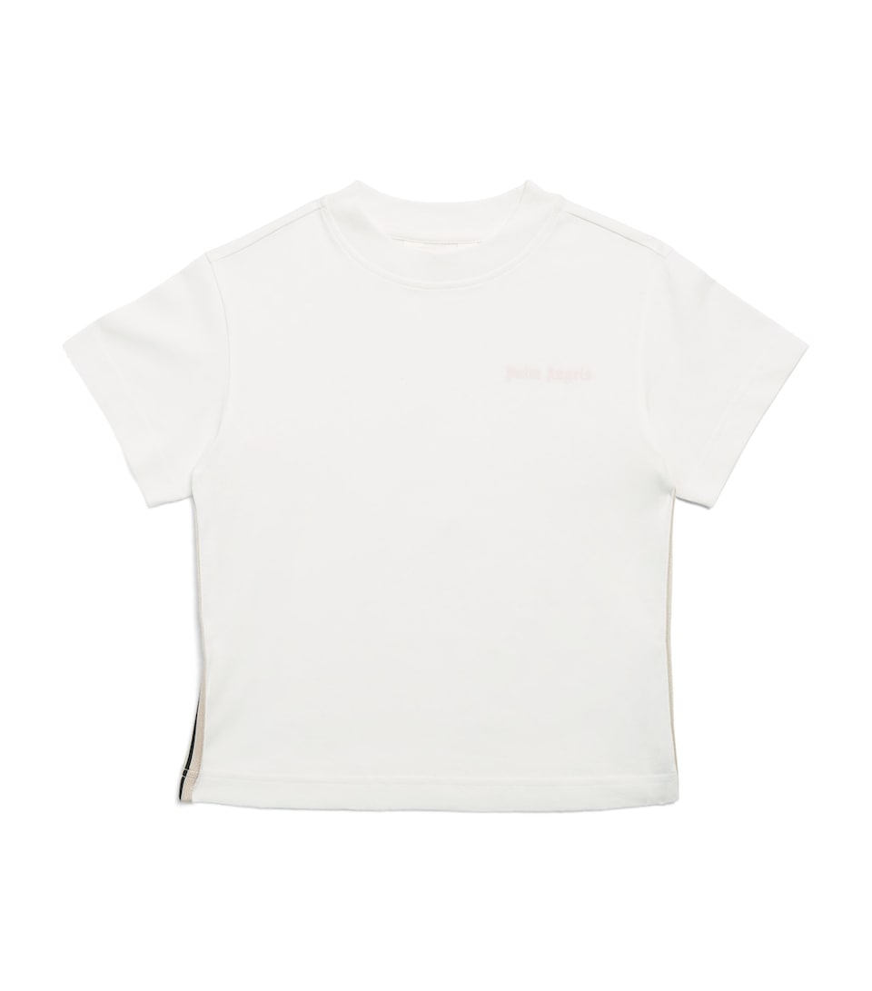 Palm Angels Kids Cotton Jersey Logo T-Shirt (4-12+ Years) Cocco/coconut