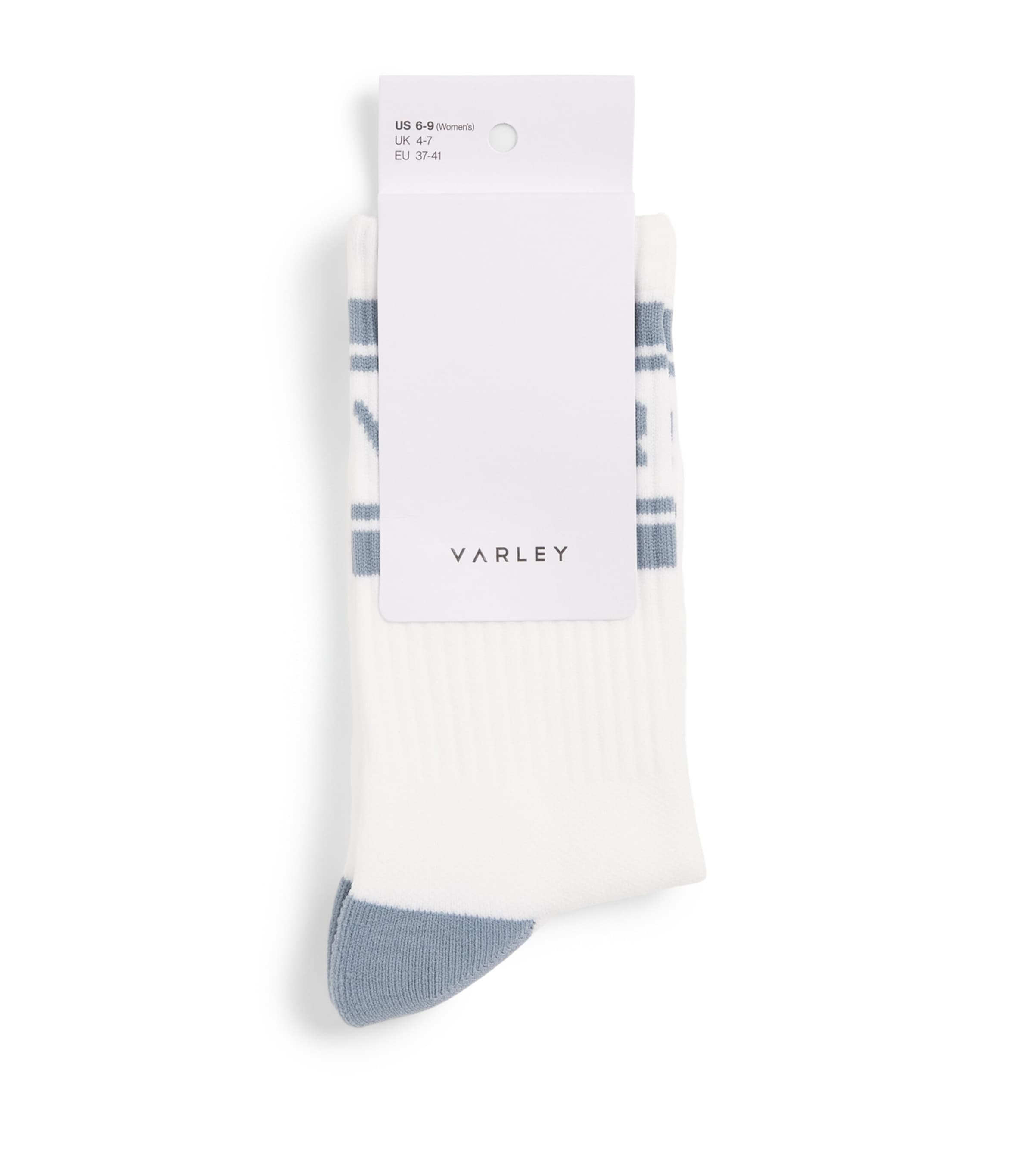 Varley Womens Active Astley Socks White / Ash Blue