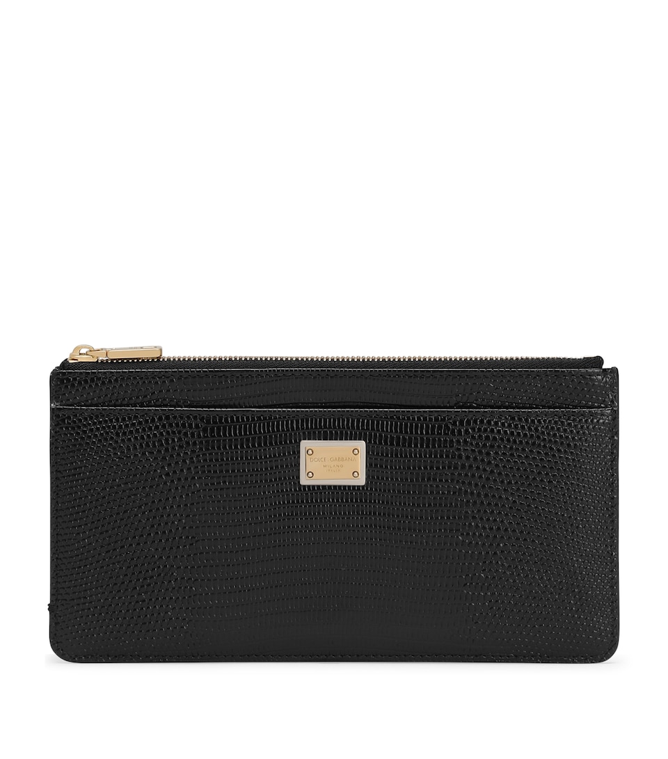 Calfskin Logo Card Holder