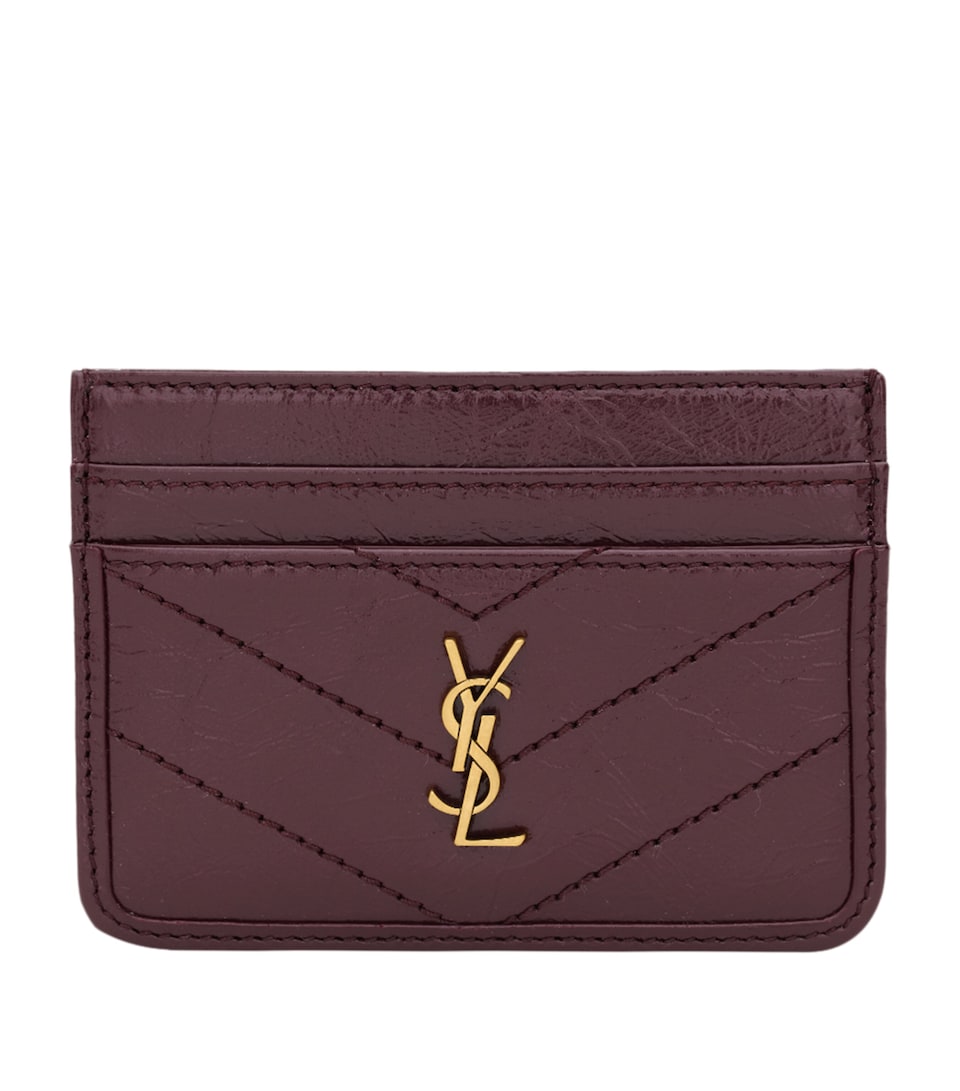 Saint Laurent Calfskin Cassandre Card Holder