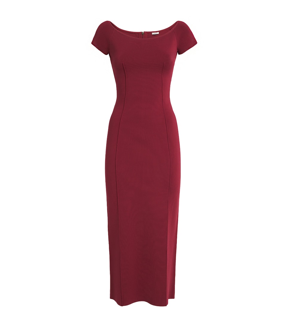 Milano-Knit Foin Compact Maxi Dress