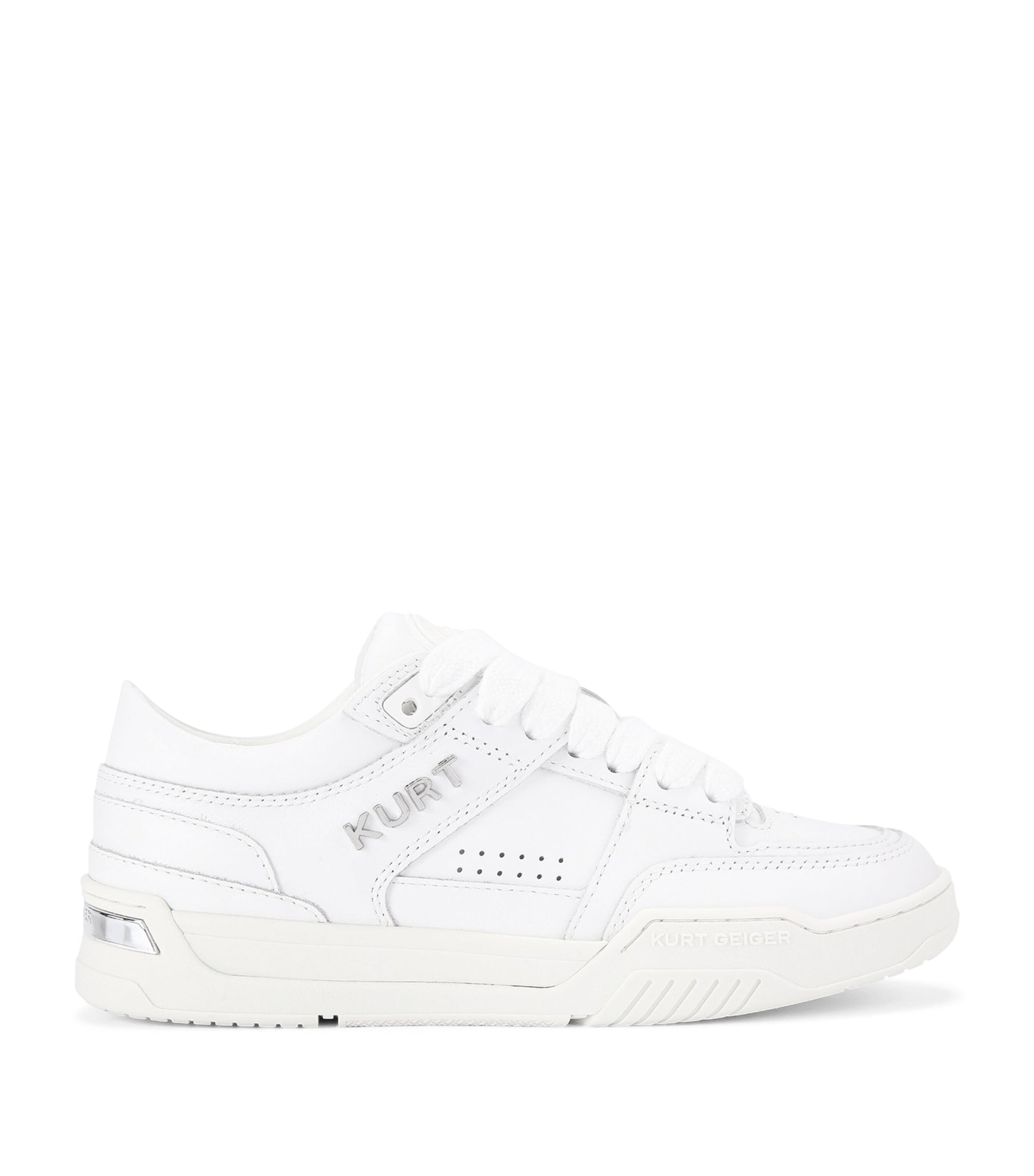 Kurt Geiger London Leather Hatton Sneakers White