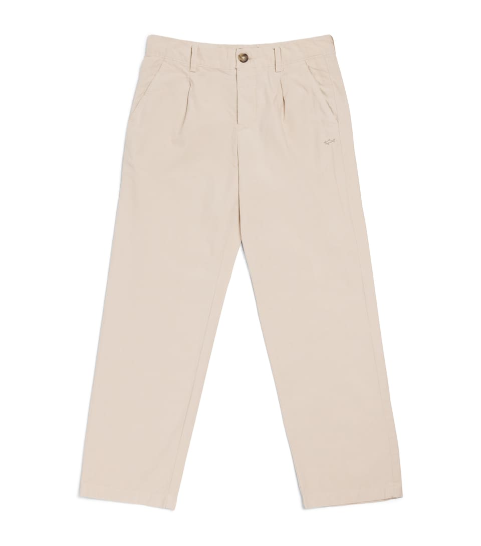 Paul & Shark Cotton Logo Chinos (8-14 Years) Plaza Taupe