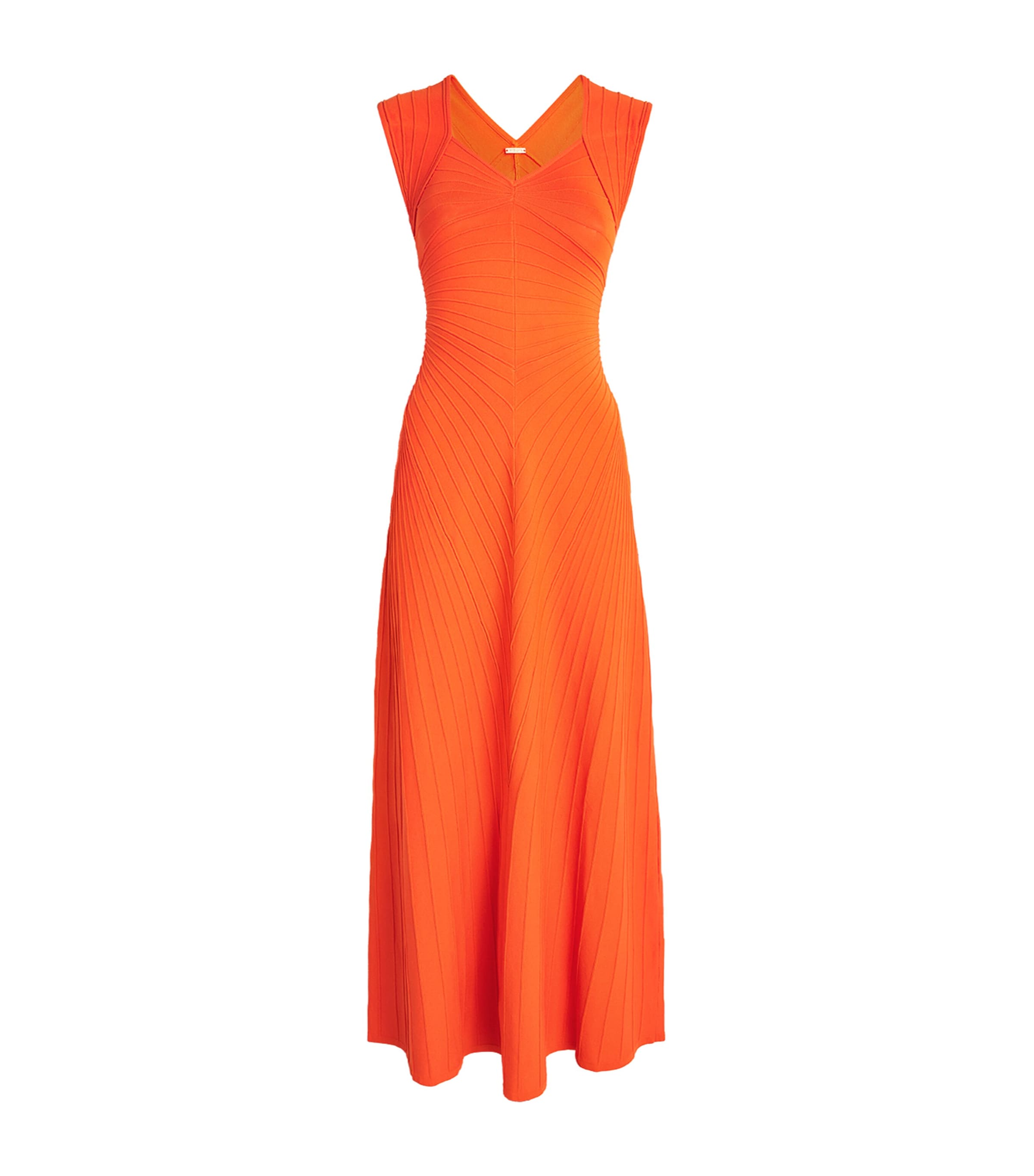Cult Gaia Womens Knitted Maia Maxi Dress Tangelo