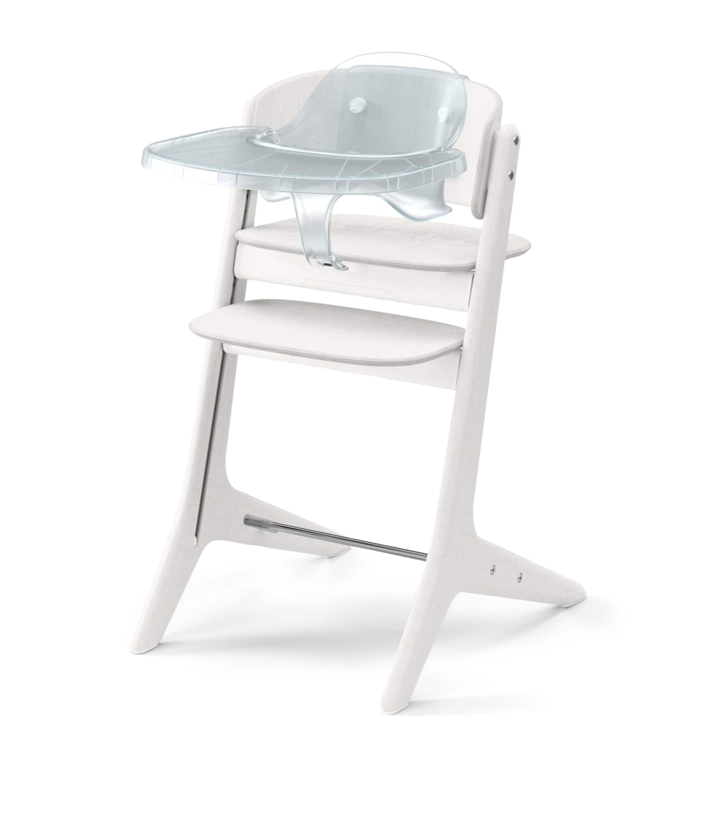 LEMO Platinum Highchair 3-In-1 Set - White Wood