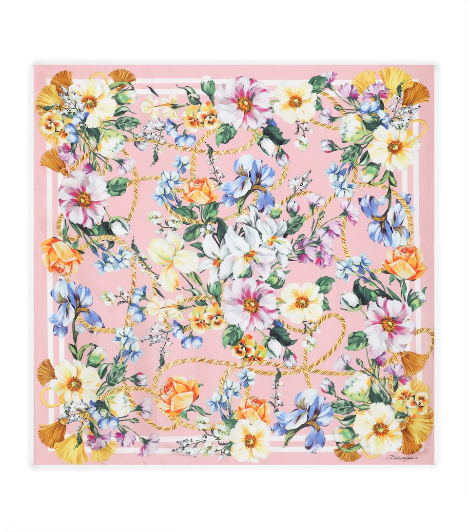 Silk Floral Foulard