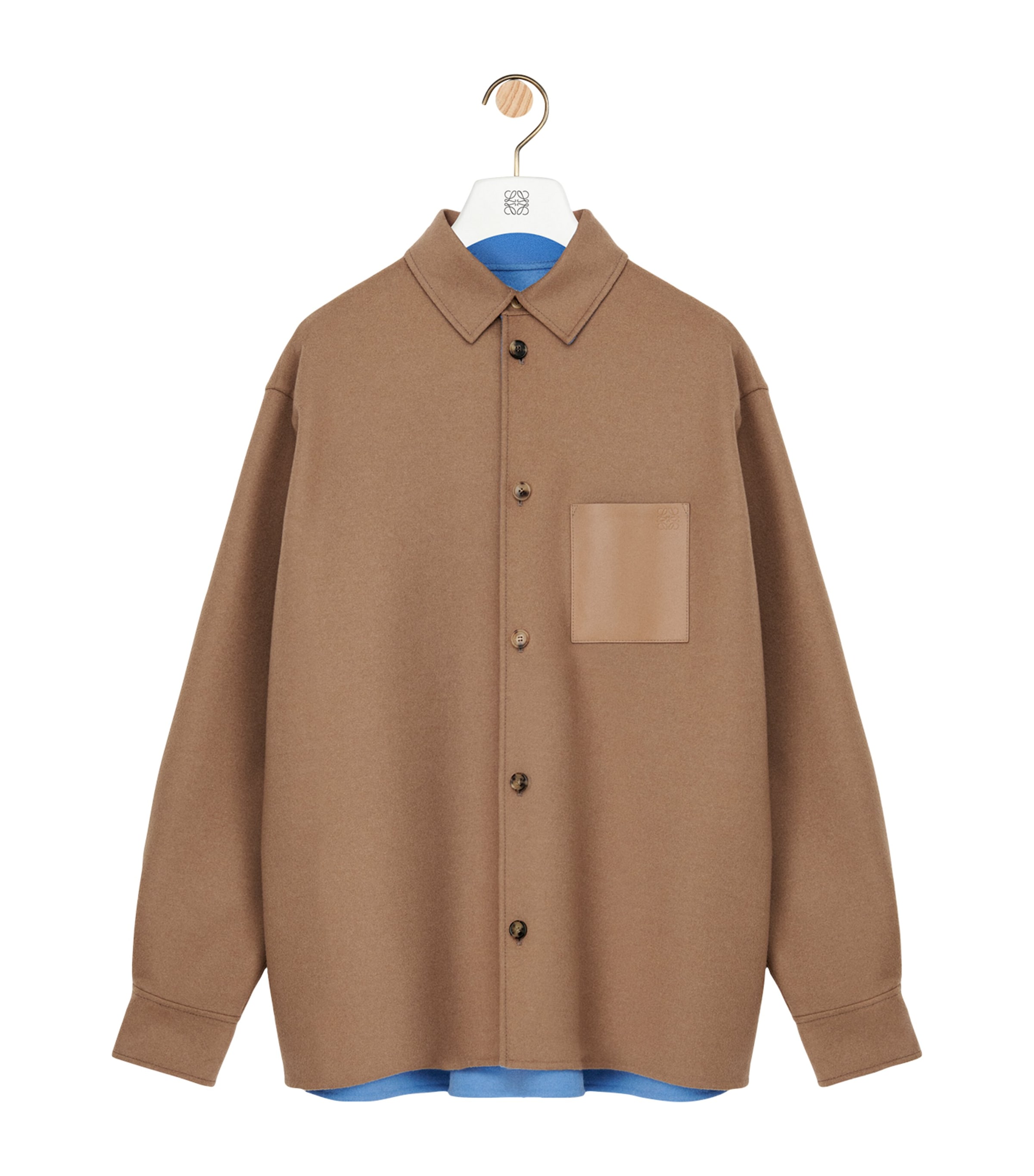 Wool-Cashmere Anagram Overshirt