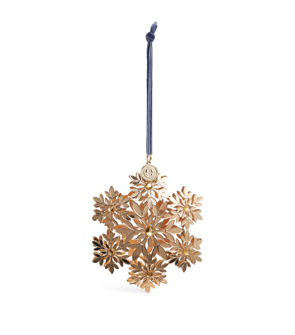 Harrods Snowflake Tree Decoration Gold