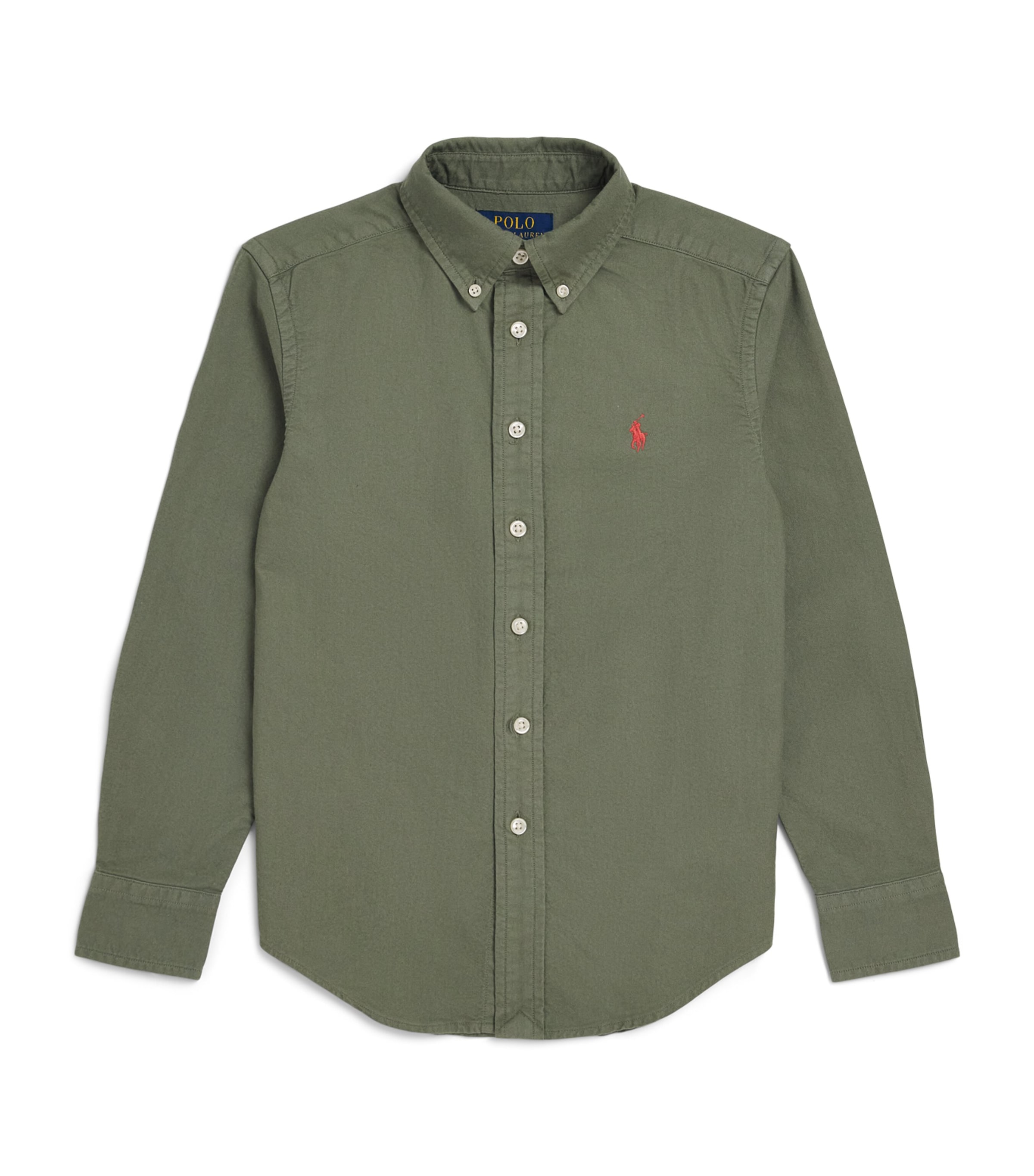 Ralph Lauren Kids Cotton Polo Pony Shirt (6-14 Years) Cargo Green