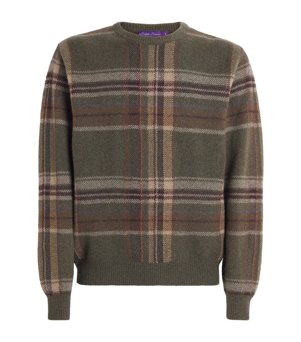 Check Crew-Neck Sweater