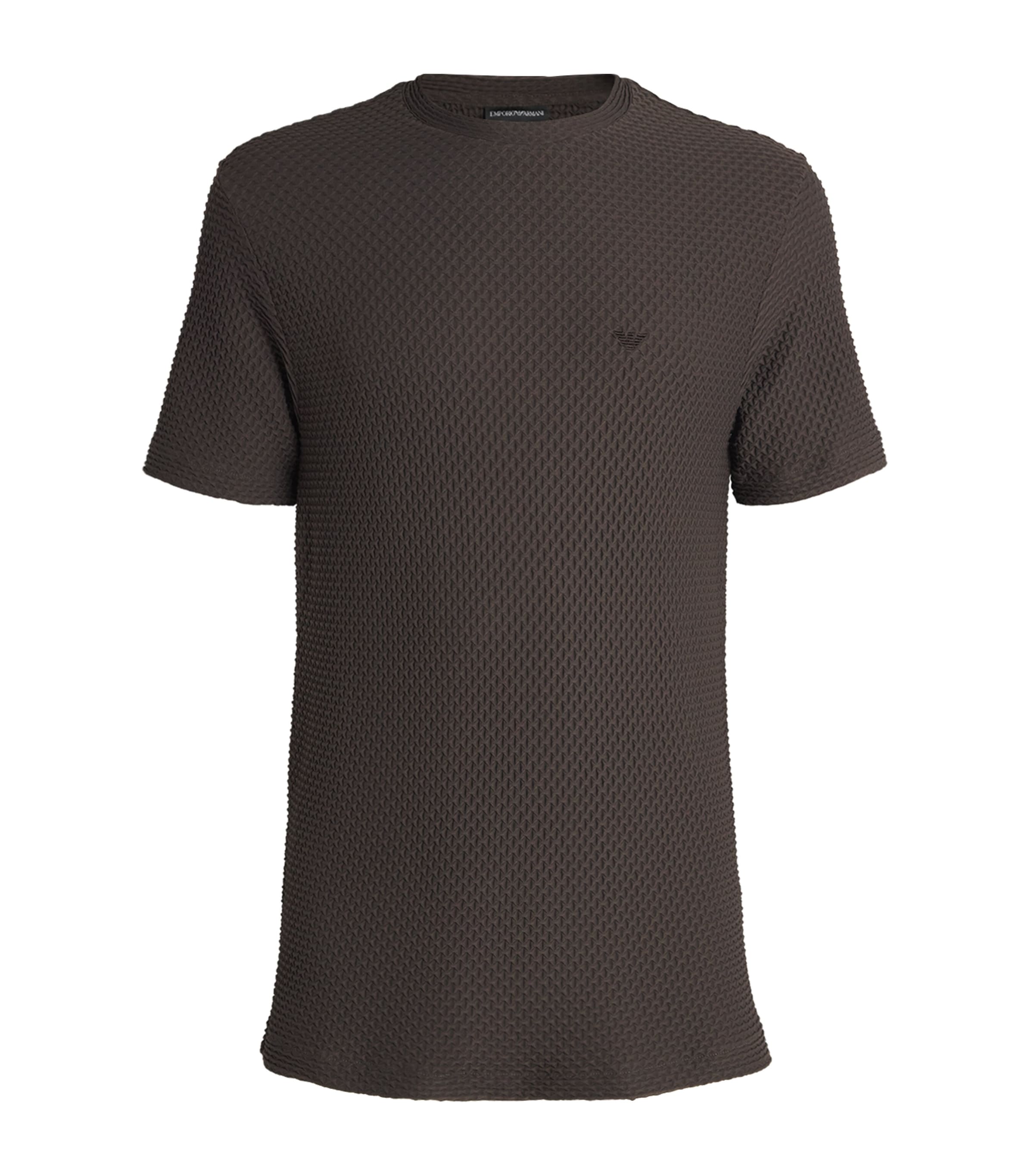 Emporio Armani Mens Textured T-Shirt