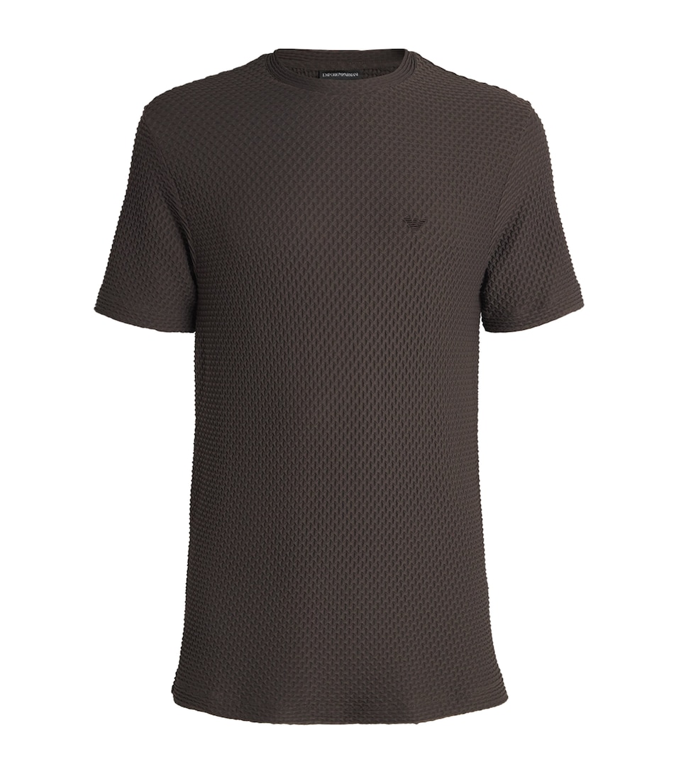 Emporio Armani Mens Textured T-Shirt
