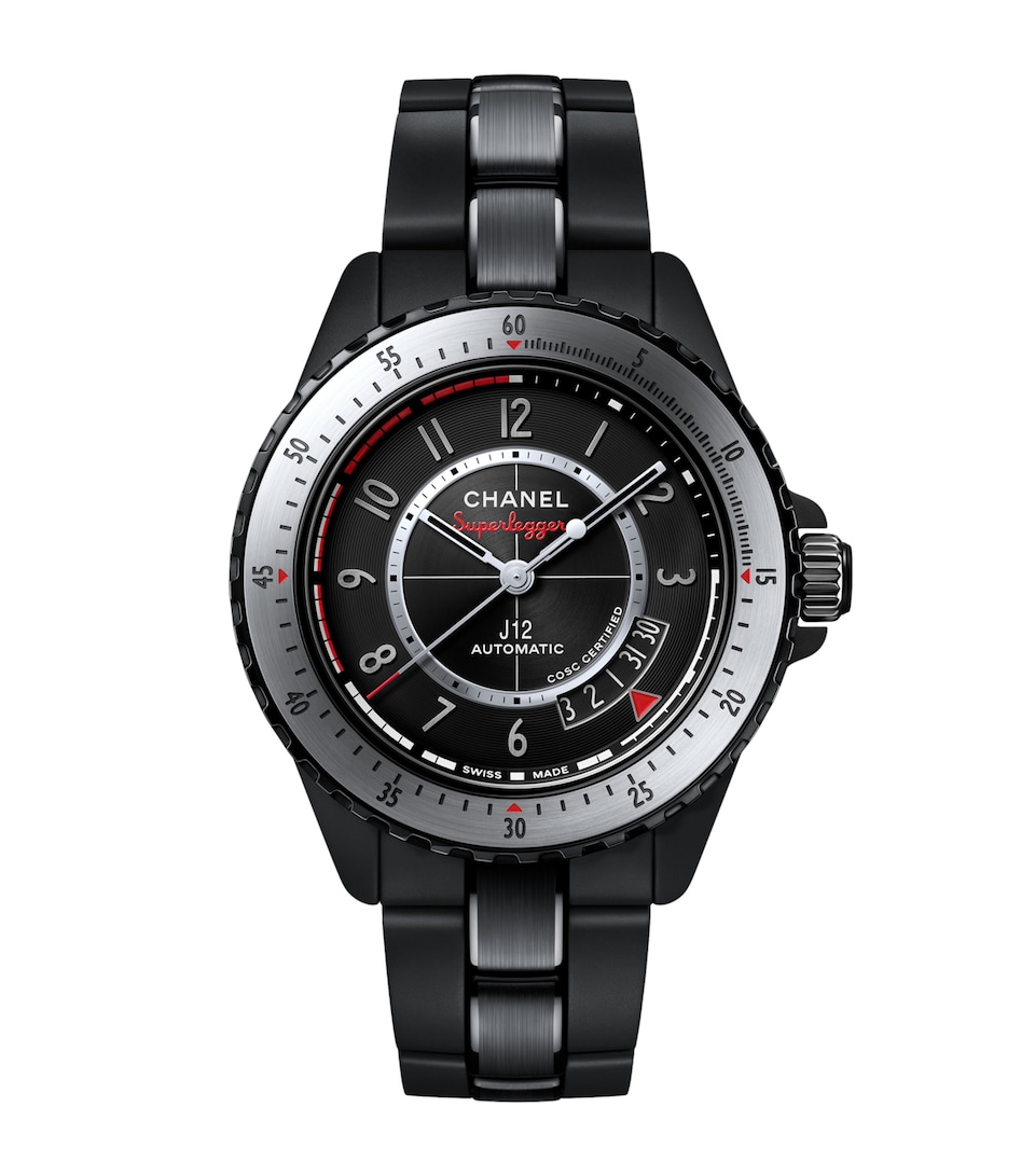 CHANEL Ceramic and Steel J12 Superleggera Calibre 12.1 Watch 42mm Black