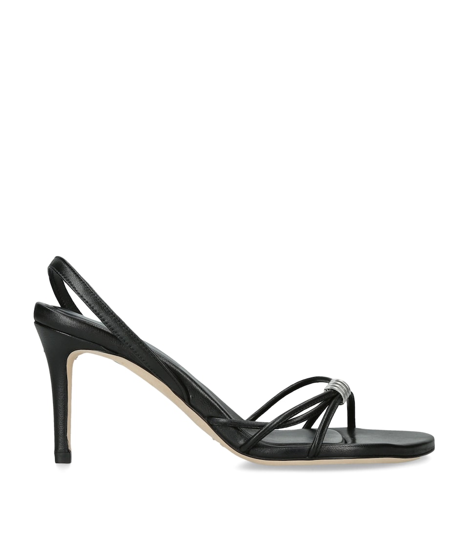 Christopher Esber Leather Giro Slingback Sandals 90 Black