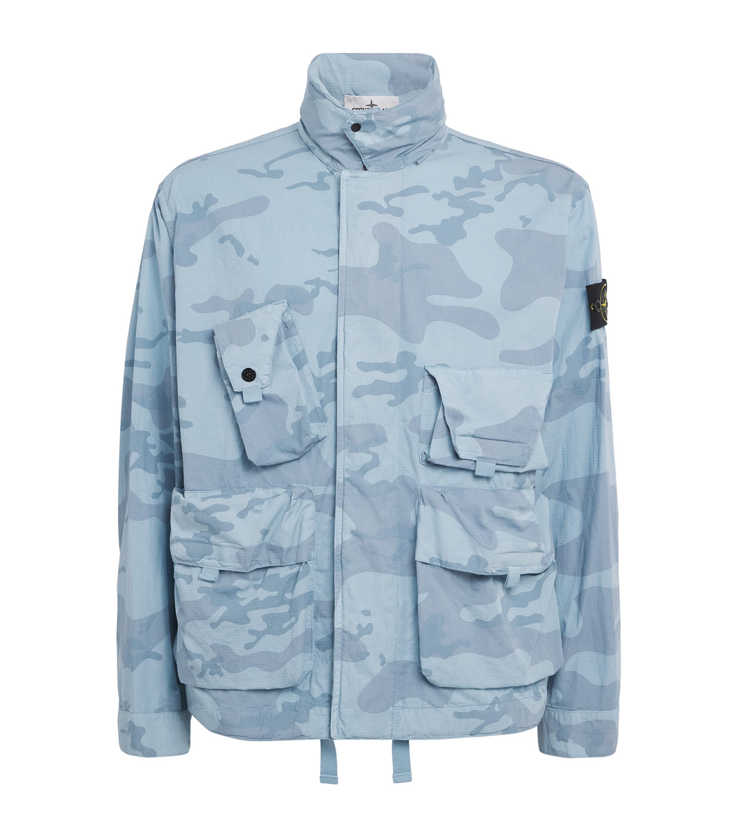 Stone Island Mens Ripstop Faded Camo Jacket