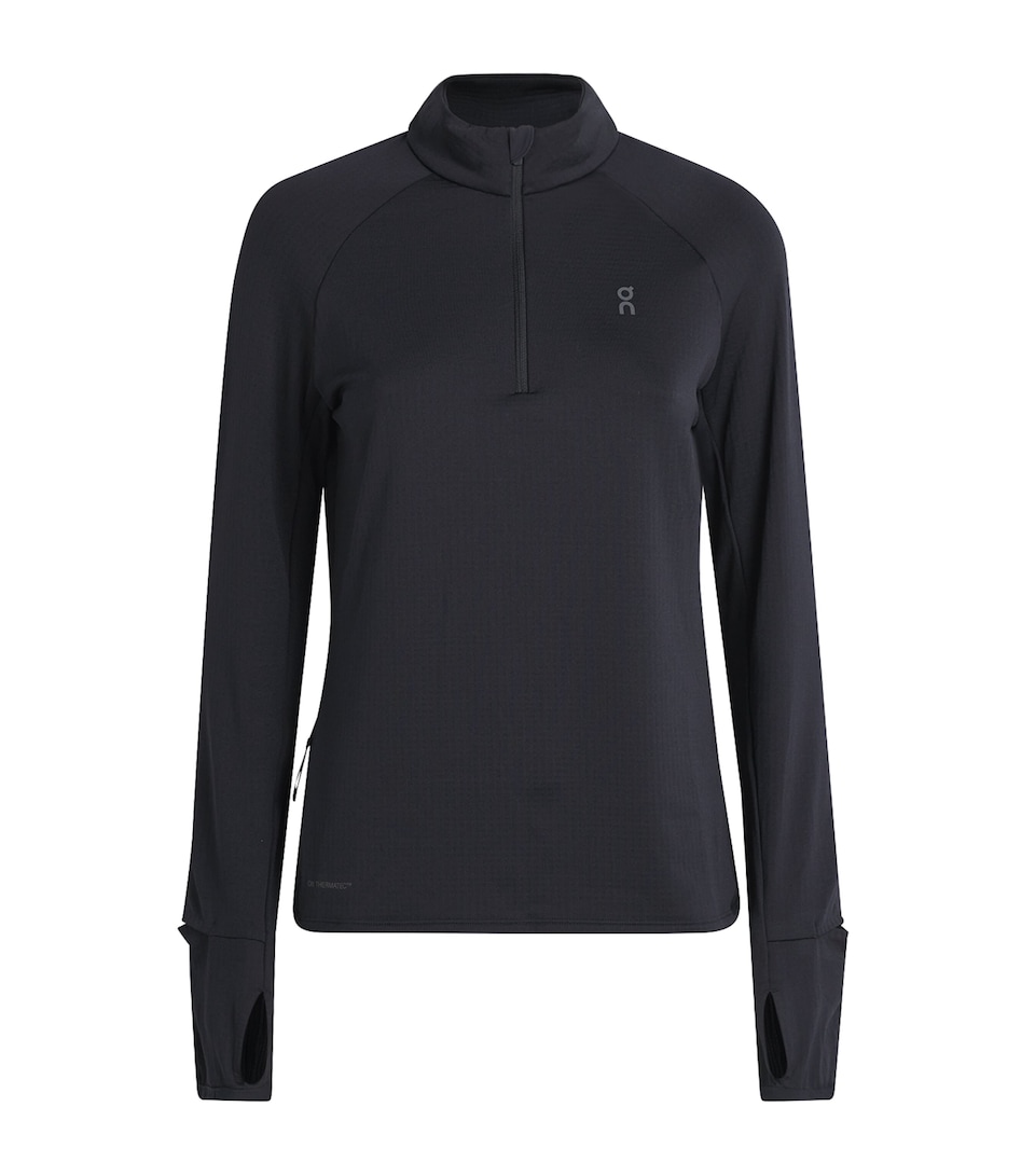 On Womens Climate Quarter-Zip Top Black
