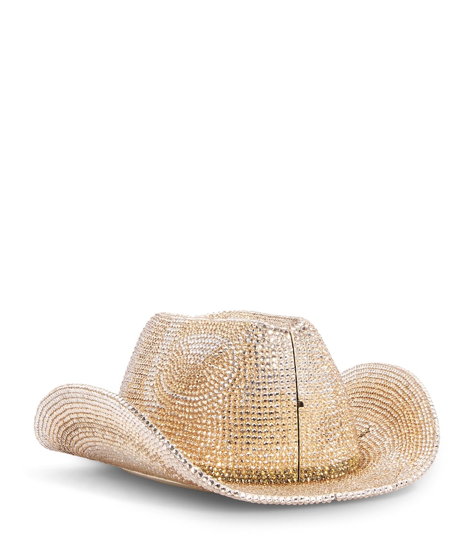Crystal Cowboy Hat Cheyenne Clutch Bag