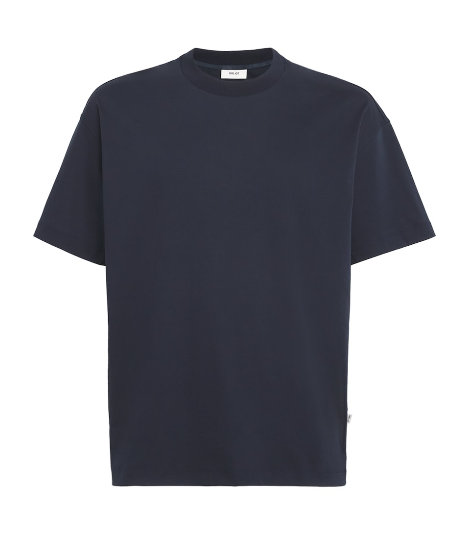 NN07 Mens Organic Cotton Lionel T-Shirt Navy Blue
