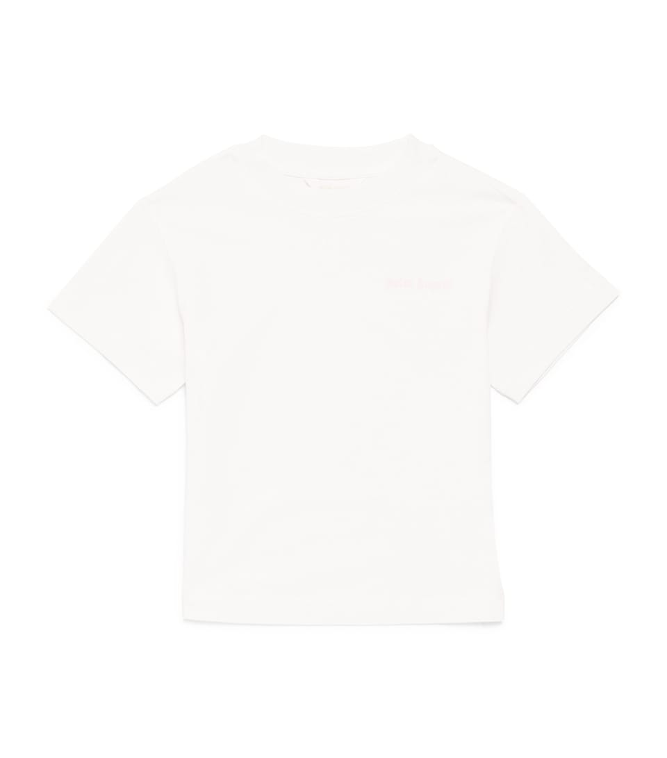 Palm Angels Kids Cotton Logo T-Shirt (4-12+ Years) Cocco/coconut
