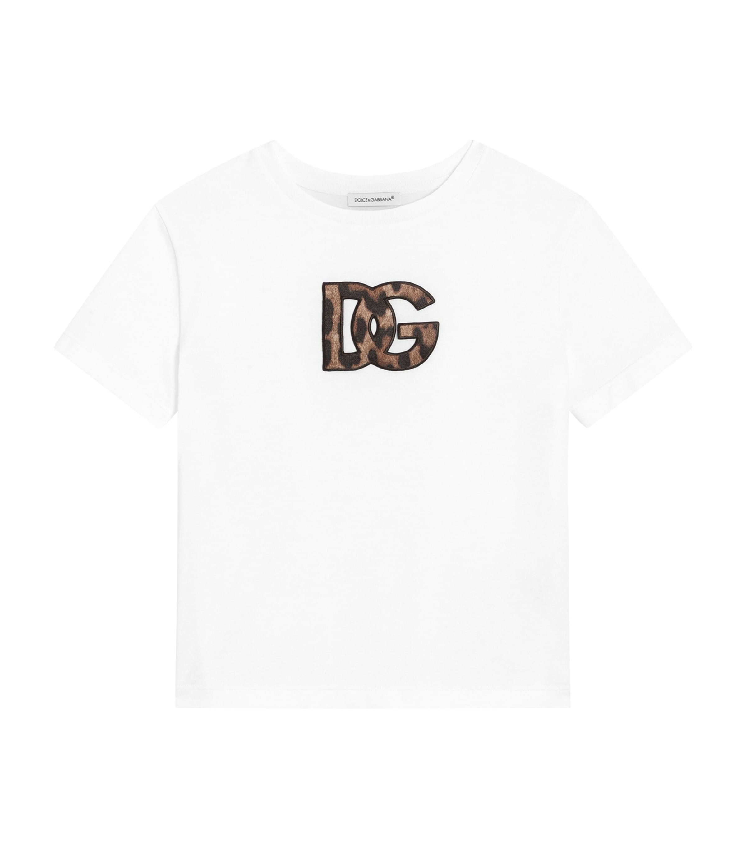 Dolce&Gabbana Kids Cotton Logo T-Shirt (8-12+ Years) Optical White