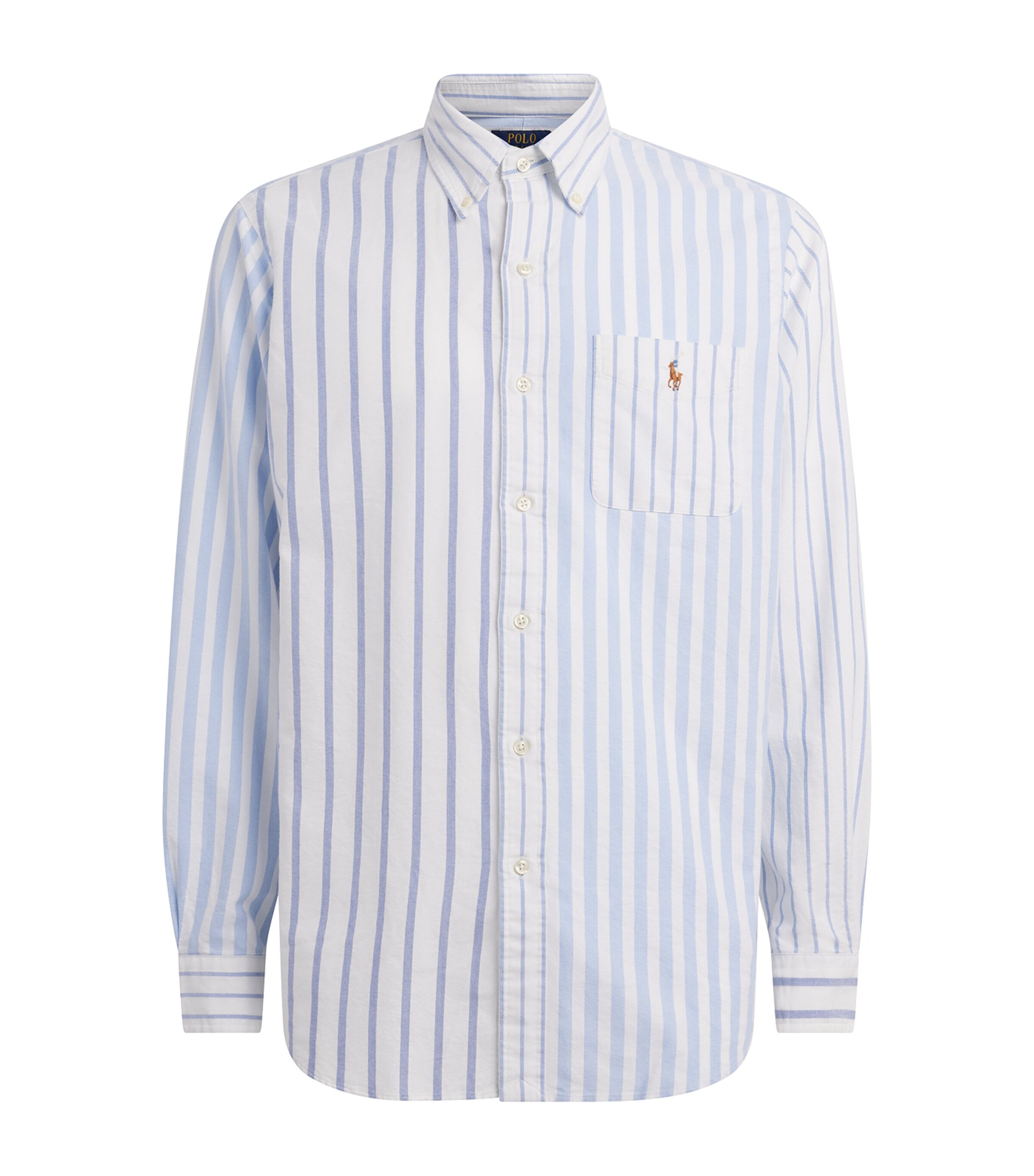 Polo Ralph Lauren Mens Stripe Patchwork Oxford Shirt Ntical Funshirt