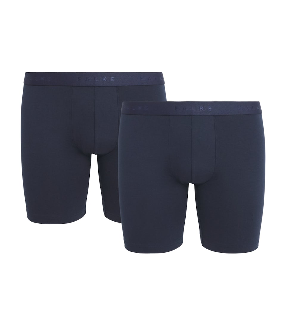 Falke Mens Egyptian Cotton Boxer Briefs (Pack of 2) Midnight