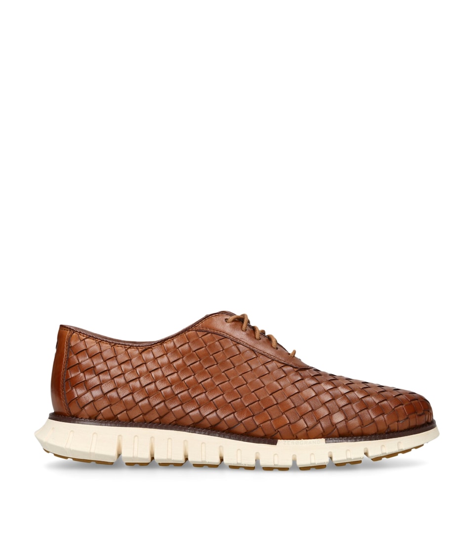 Woven Leather ZerøGrand Oxford Sneakers
