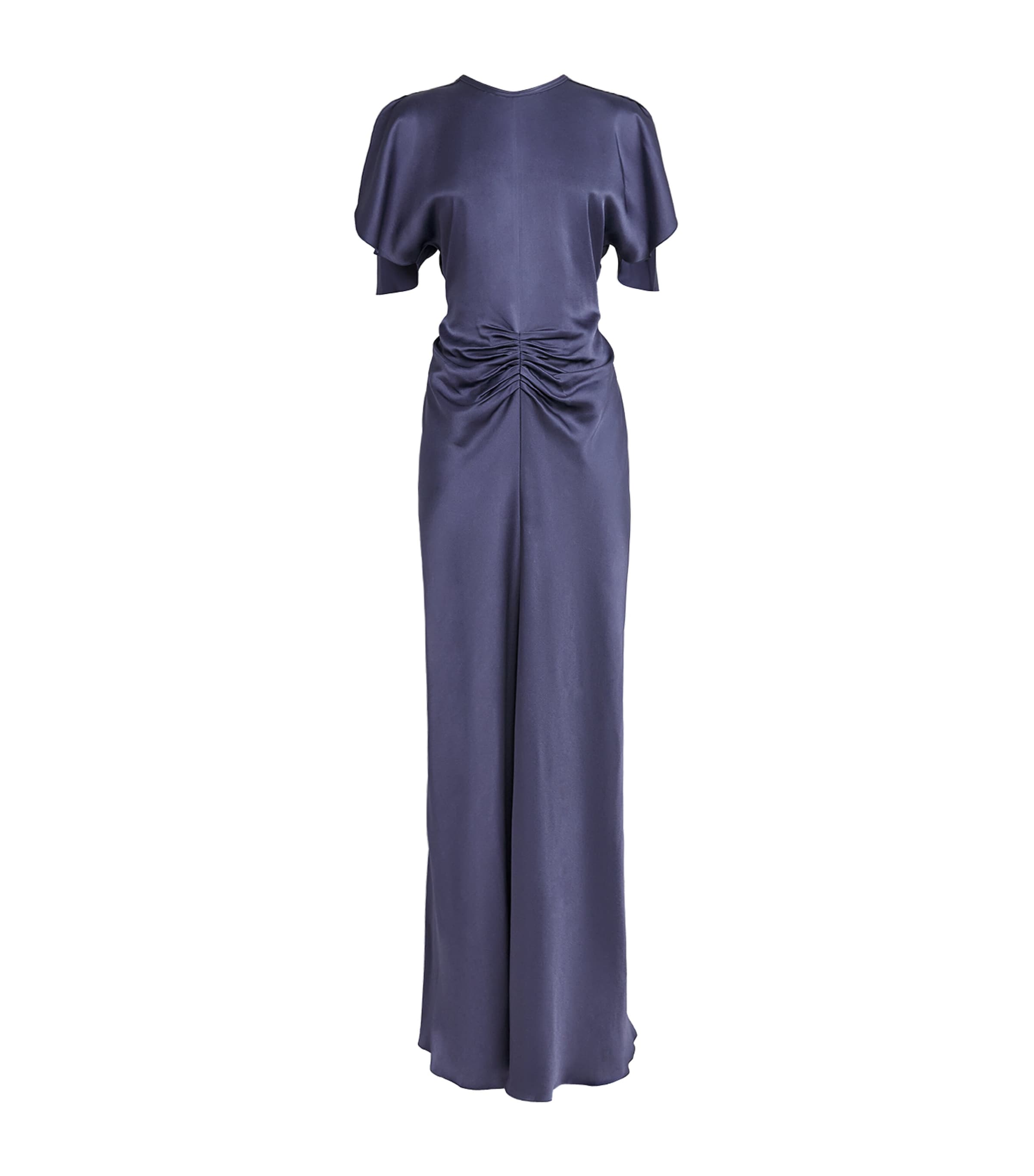 Victoria Beckham Womens Satin Isabella Gown Eclipse