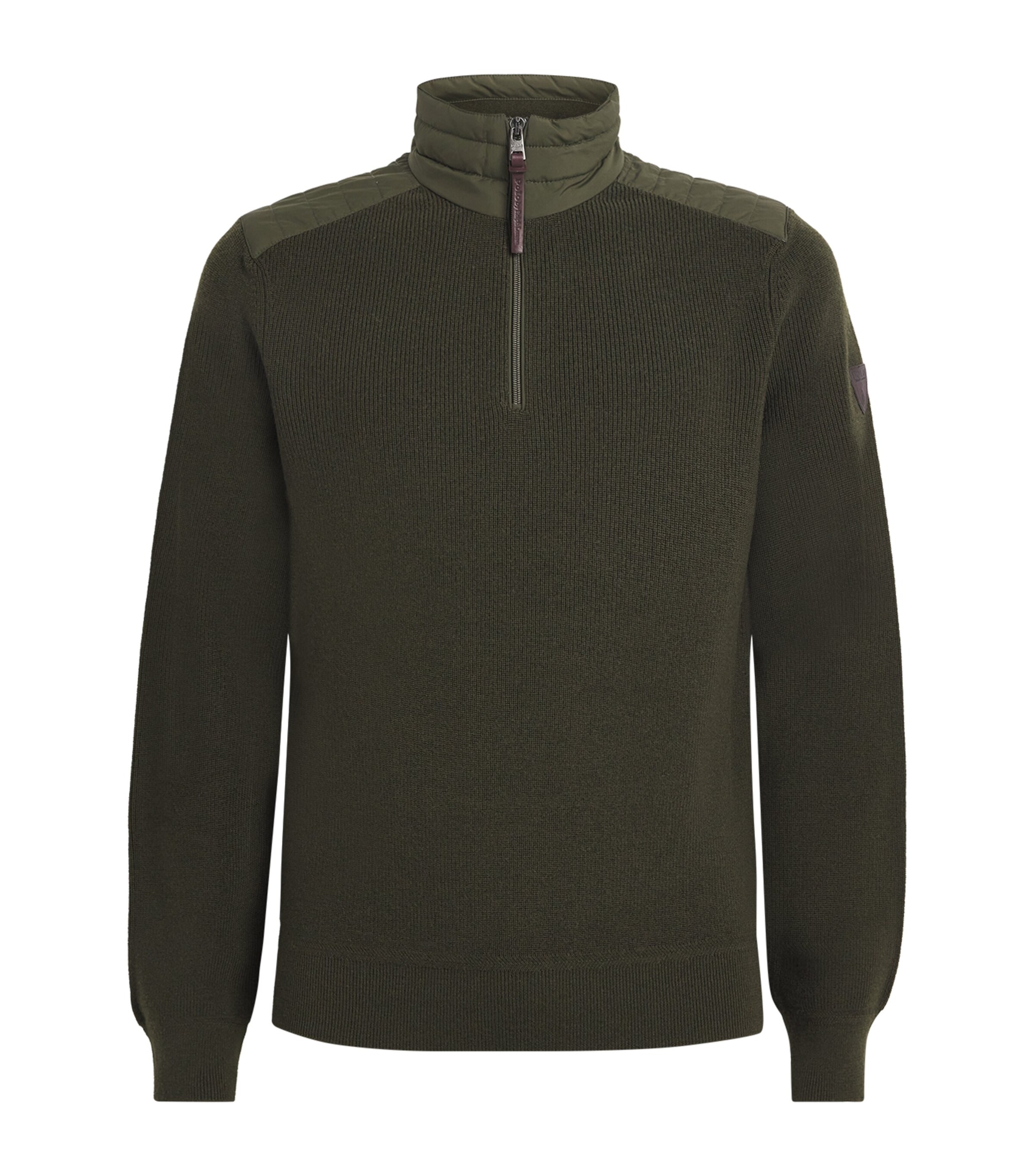 Wool Hybrid Quarter-Zip Sweater