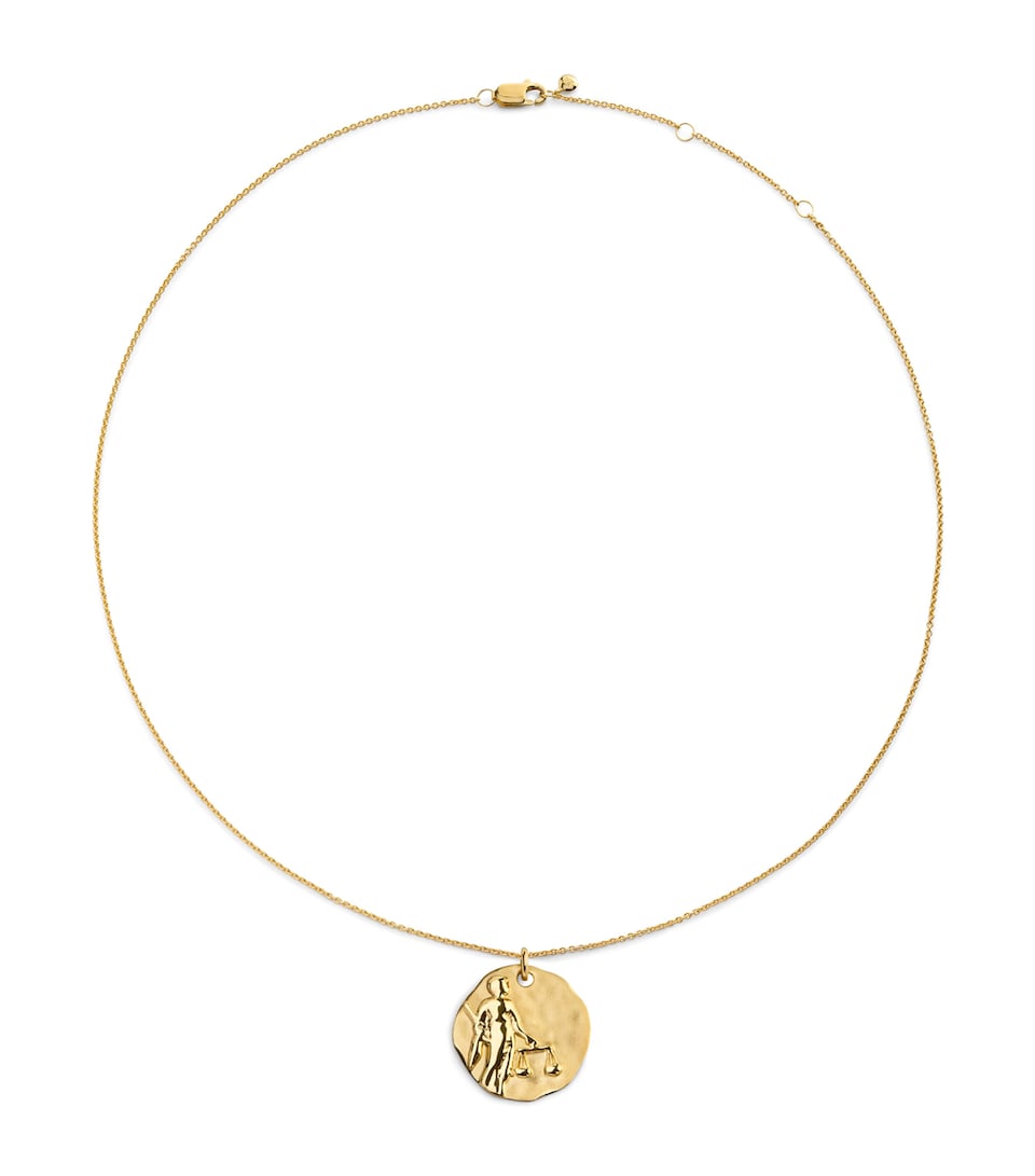 Monica Vinader Gold Vermeil Zodiac Libra Necklace Gold Vermeil