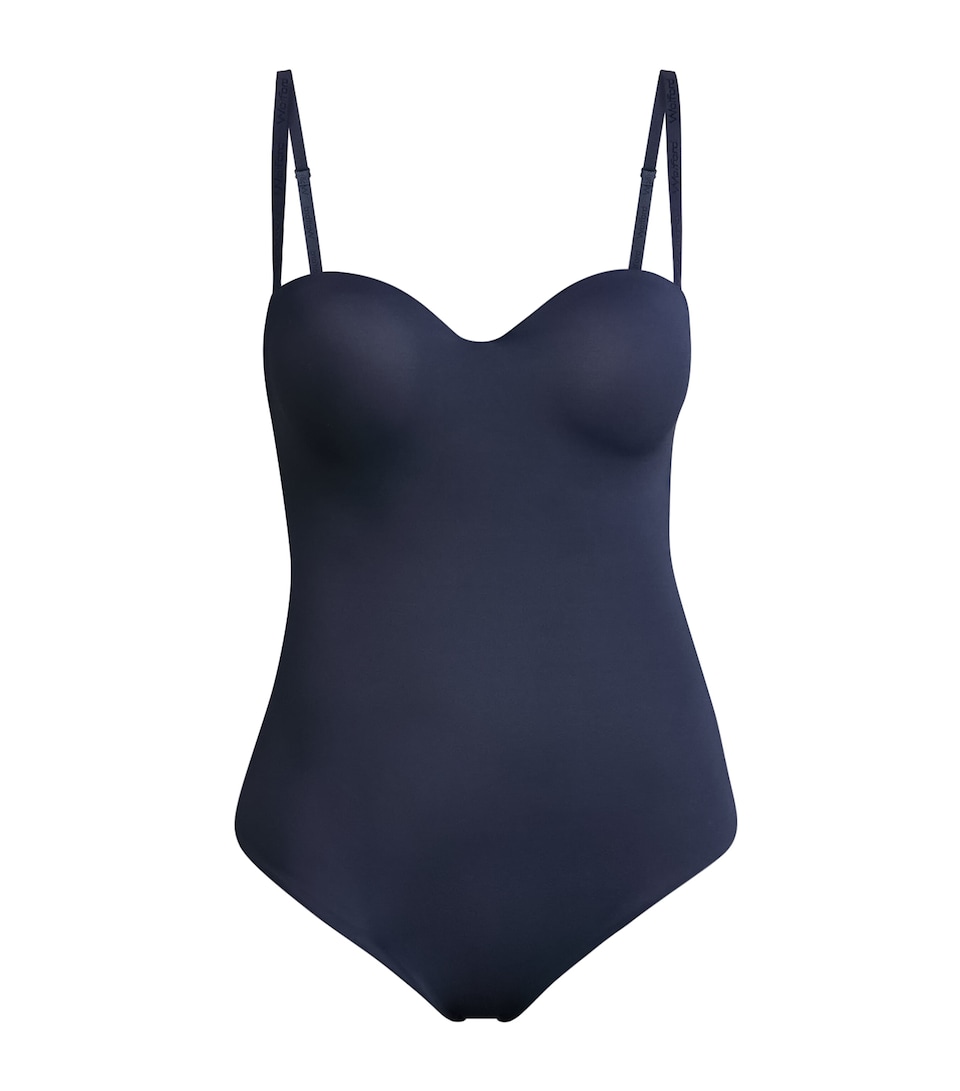 Wolford Womens Mat de Luxe Form Bodysuit Blue Marine