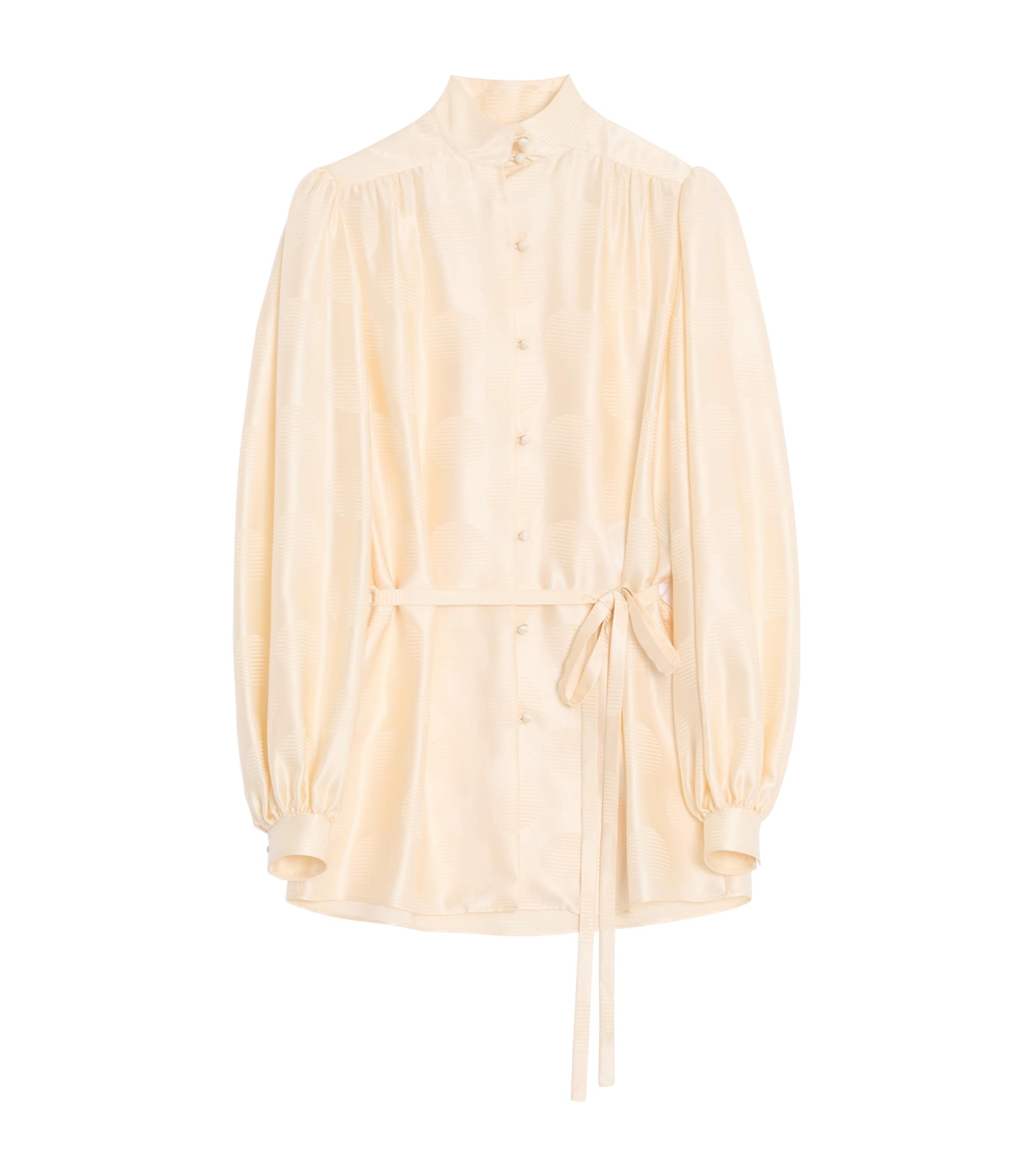 Valentino Womens Silk Tie Shirt