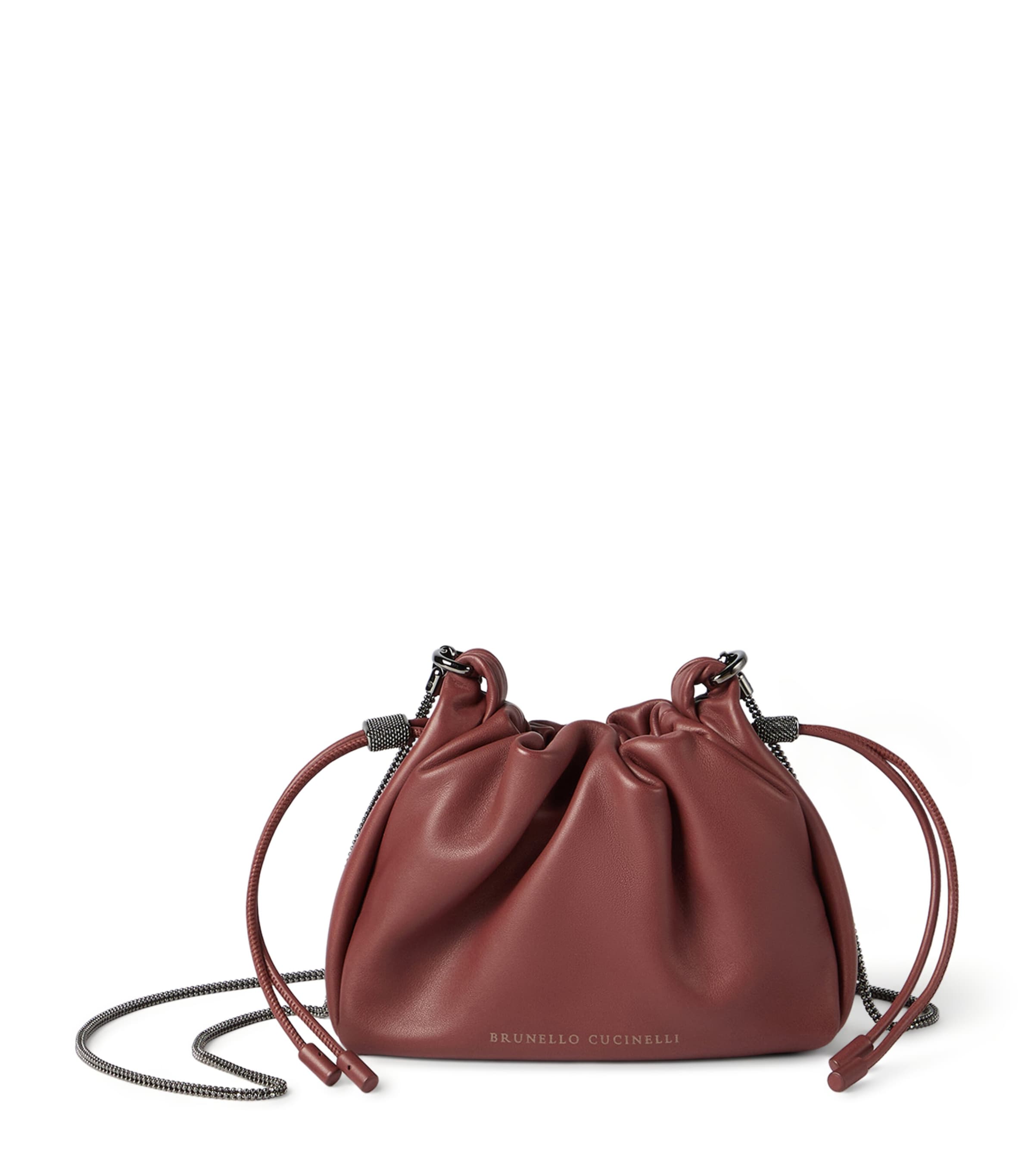 Mini Leather Mellow Bucket Bag