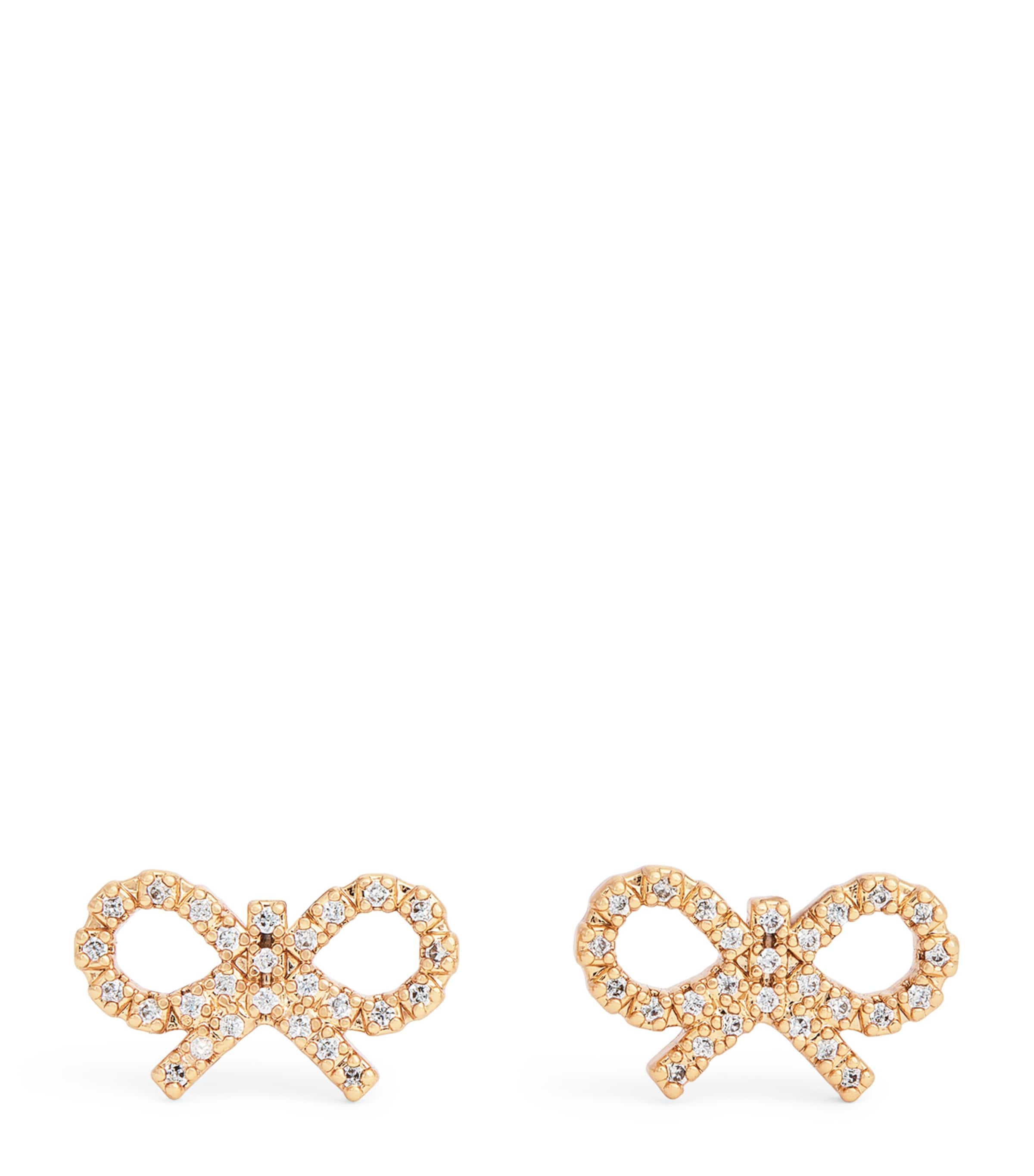Embellished Bow Earrings