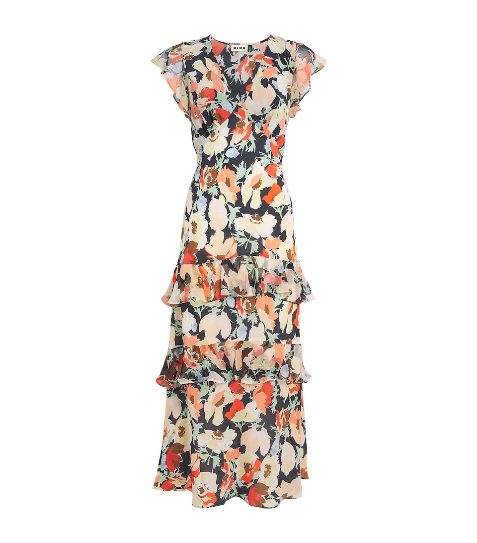 Silk Meena Midi Dress