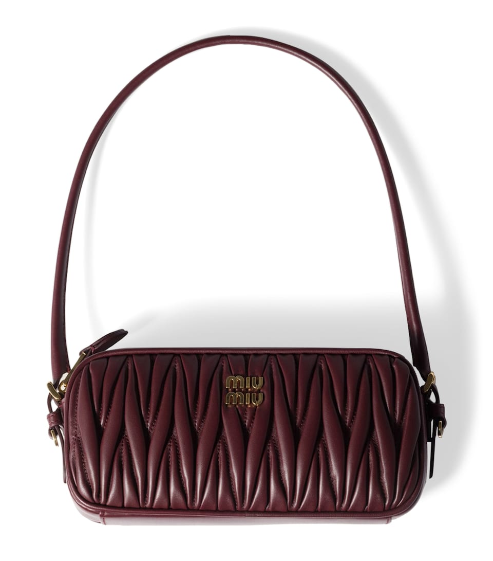 Matelassé Leather Pouch