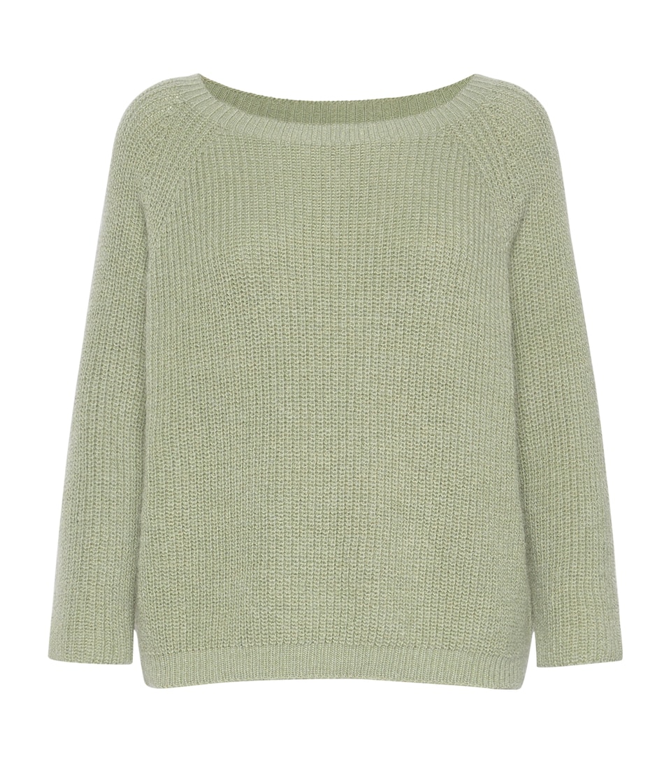 Weekend Max Mara Womens Rib-Knit Sweater Sage Green