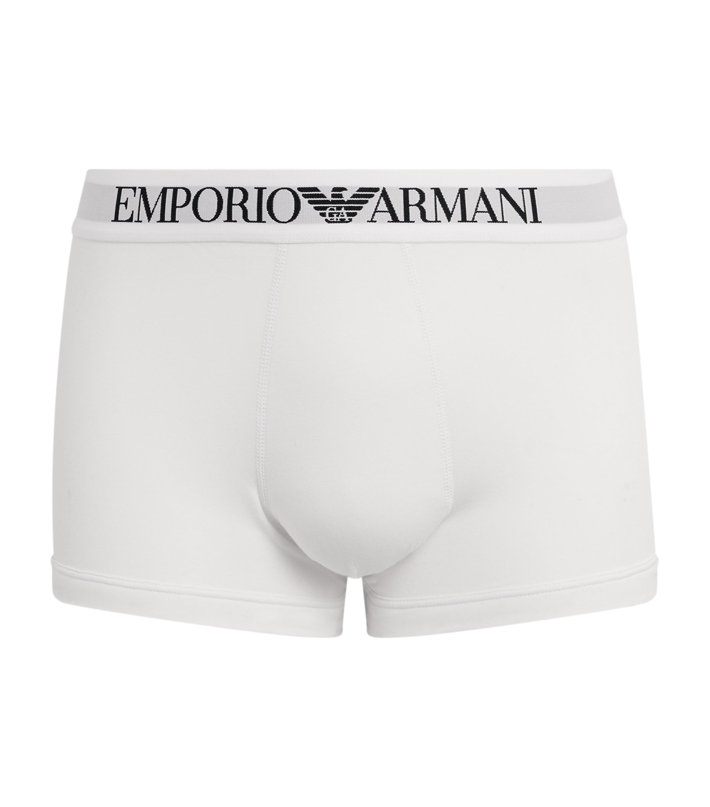 Stretch-Cotton Logo Trunks