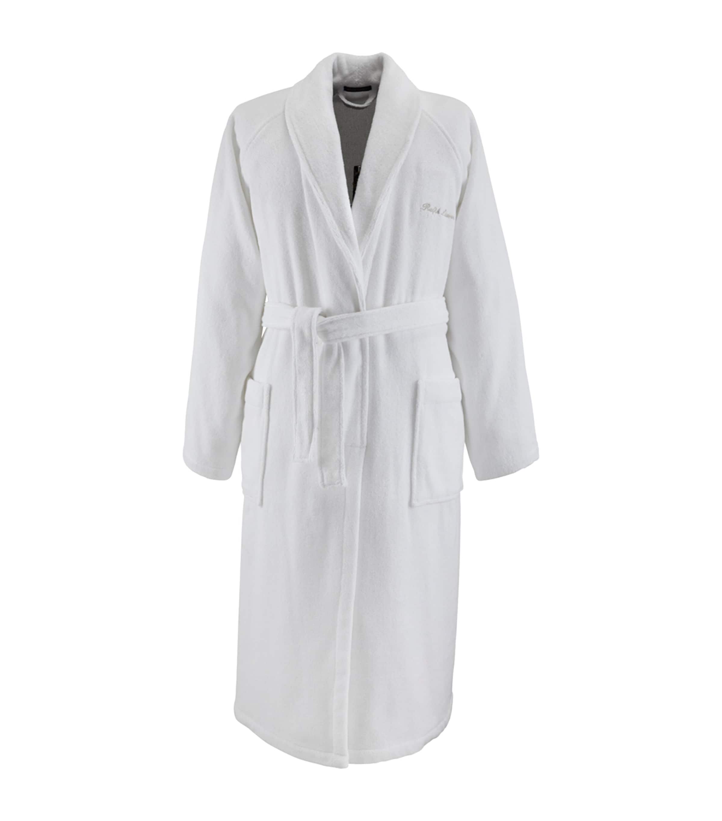 Ralph Lauren Home Cotton Dulaney Bathrobe (XXL) White