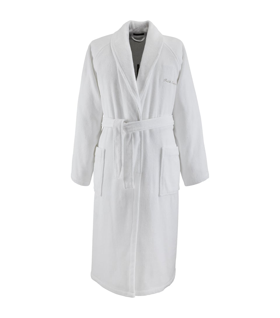 Ralph Lauren Home Cotton Dulaney Bathrobe (XXL) White