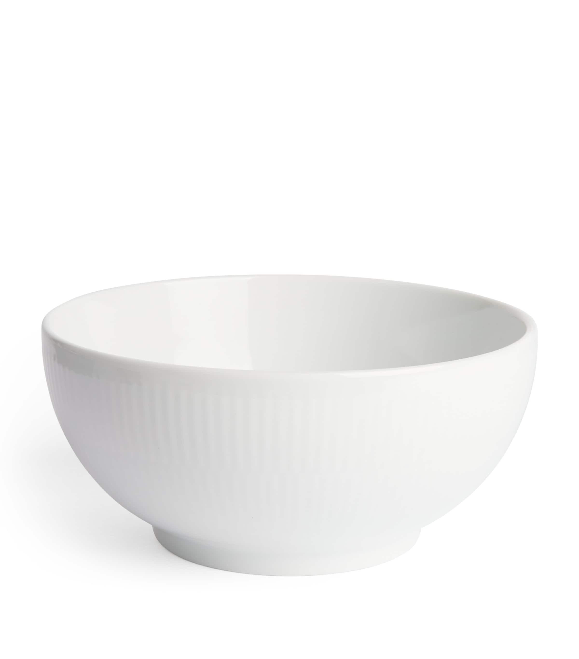 White Fluted Bowl (24cm)