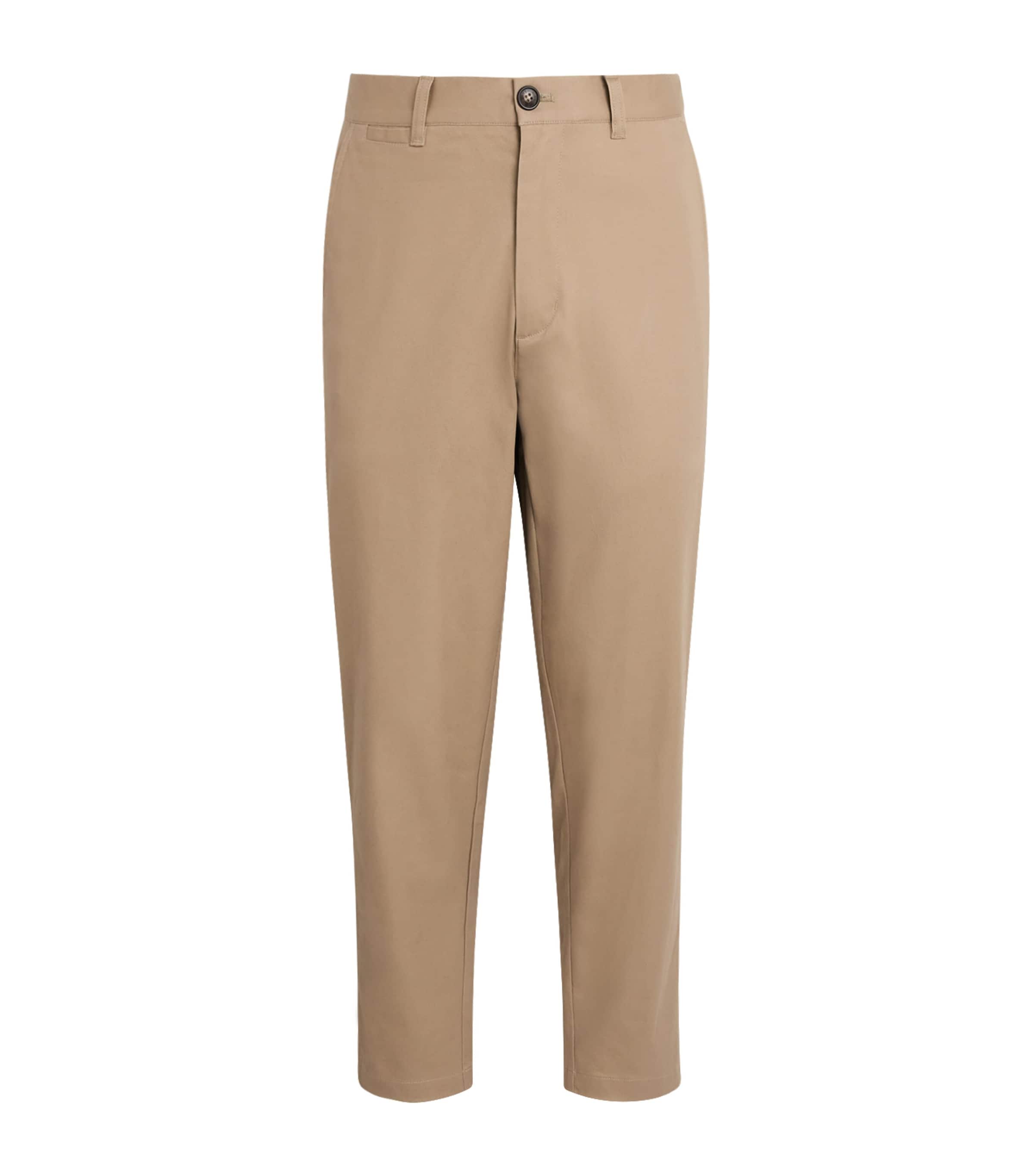 Barbour Mens Stretch-Cotton Sateen Tapered Chinos Washed Stone